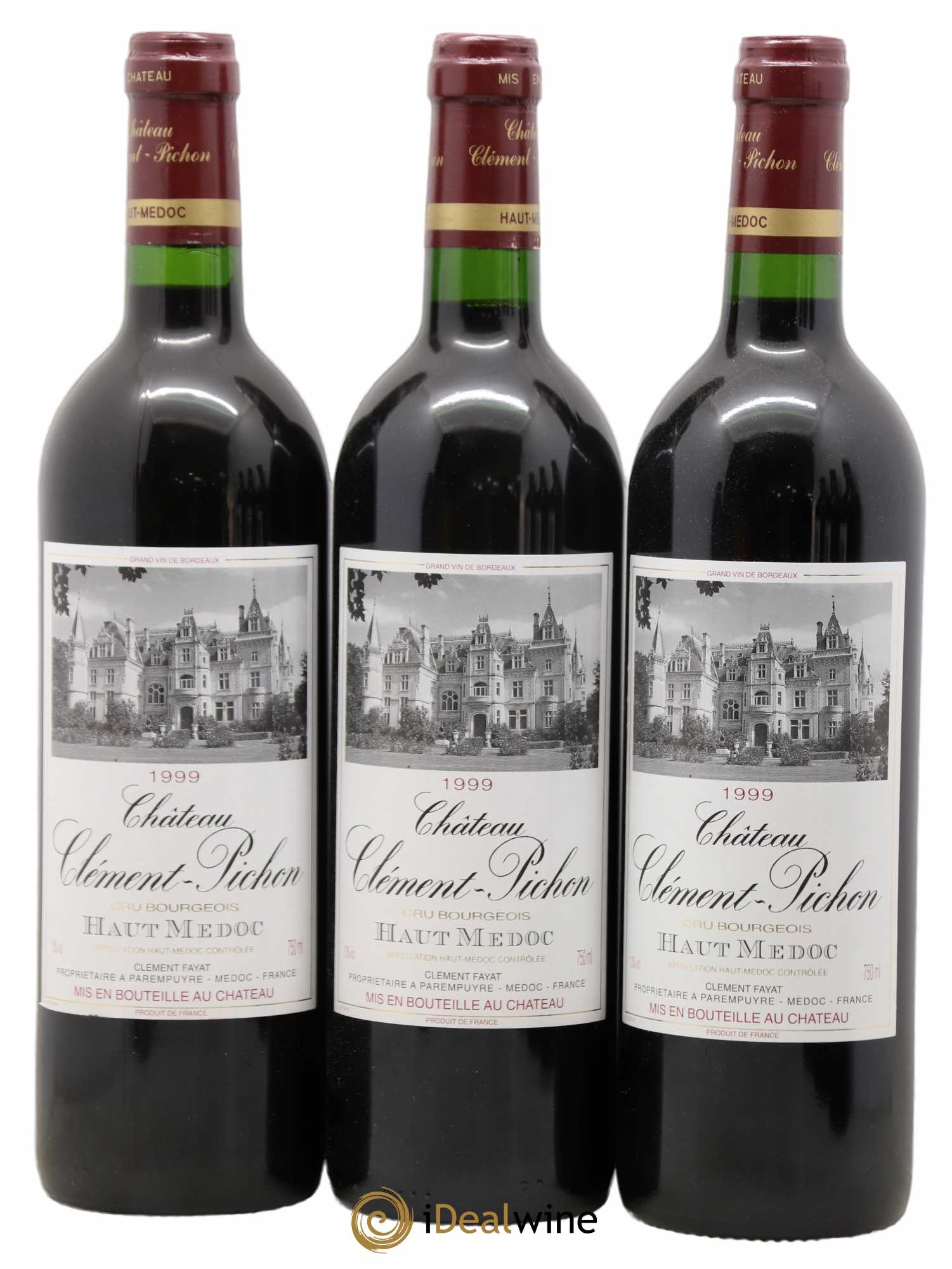 Château Clément-Pichon Cru Bourgeois (sans prix de réserve) 1999 - Lot de 6 bouteilles - 1