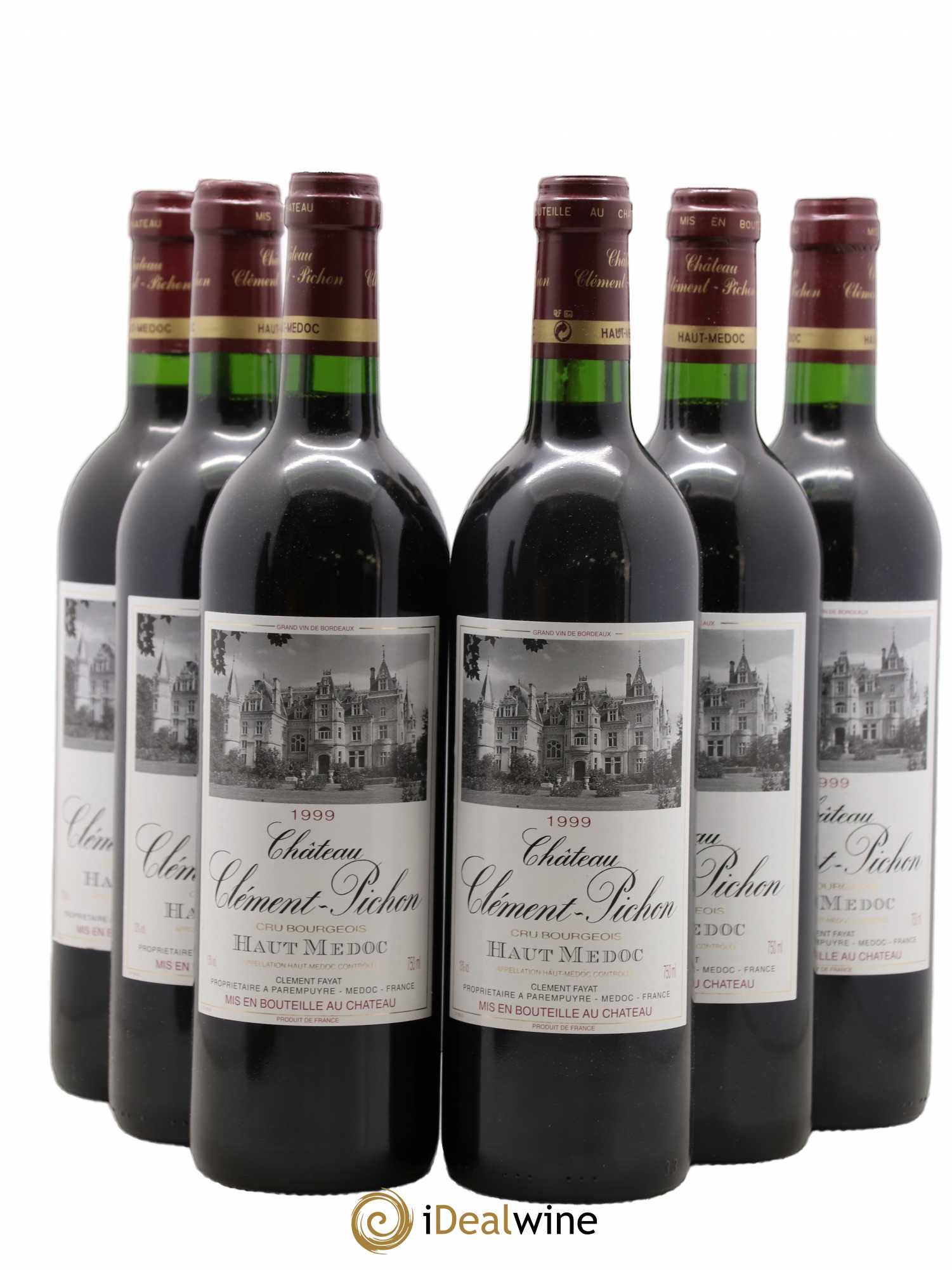 Château Clément-Pichon Cru Bourgeois (sans prix de réserve) 1999 - Lot de 6 bouteilles - 0