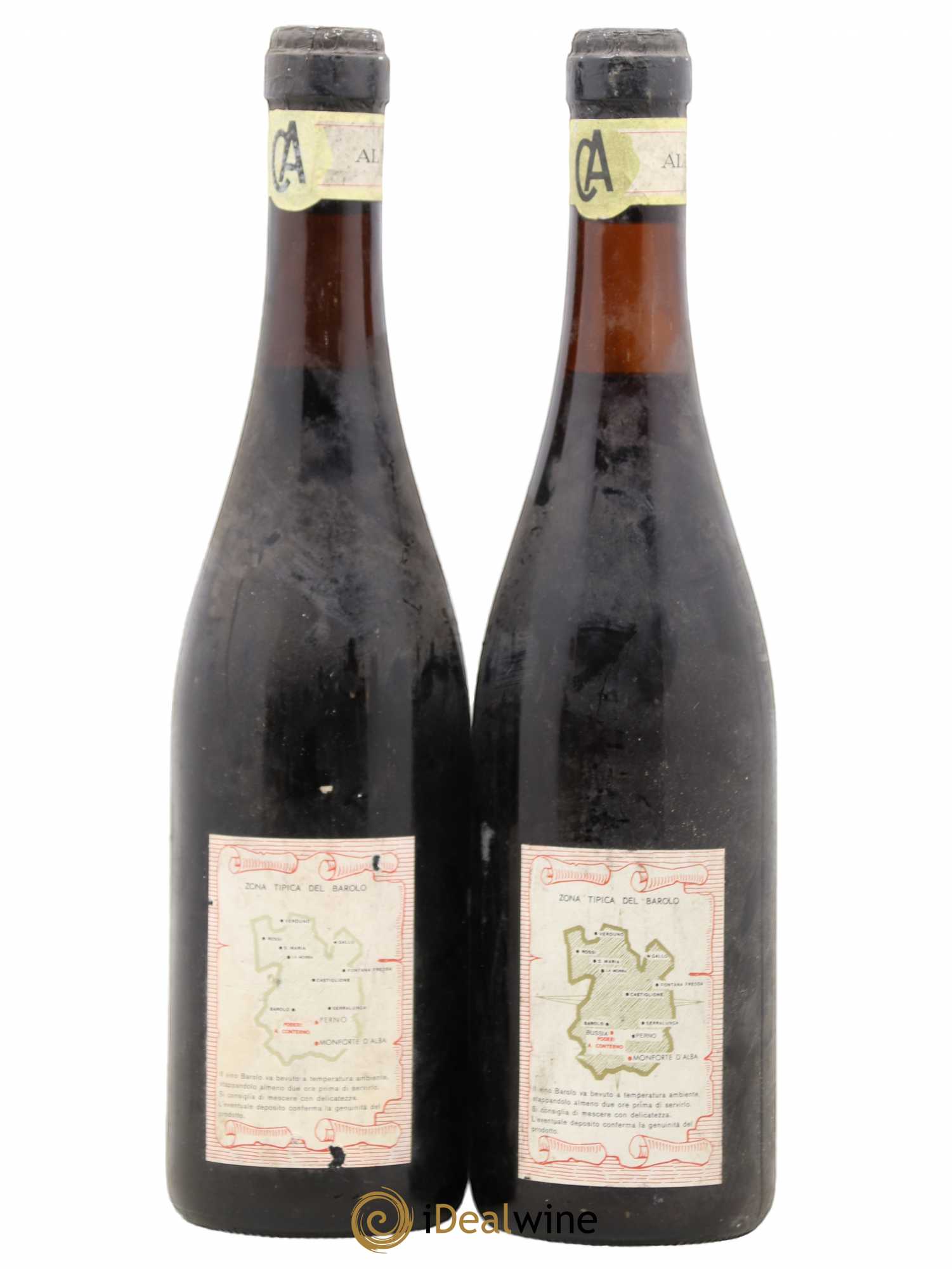 Barolo DOCG Giacomo Conterno Montforte Perno Riserva Speciale 1967 - Lot de 2 bouteilles - 1