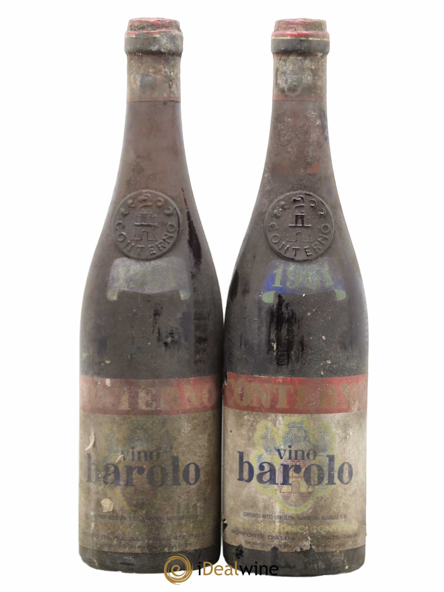 Barolo DOCG Giacomo Conterno 1961 - Lot de 2 bouteilles - 0