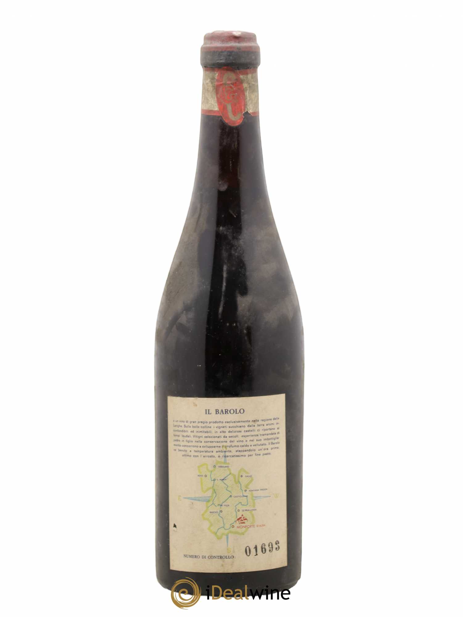 Barolo DOCG Giacomo Conterno Riserva Vini Pregiati 1961 - Lot de 1 bouteille - 1