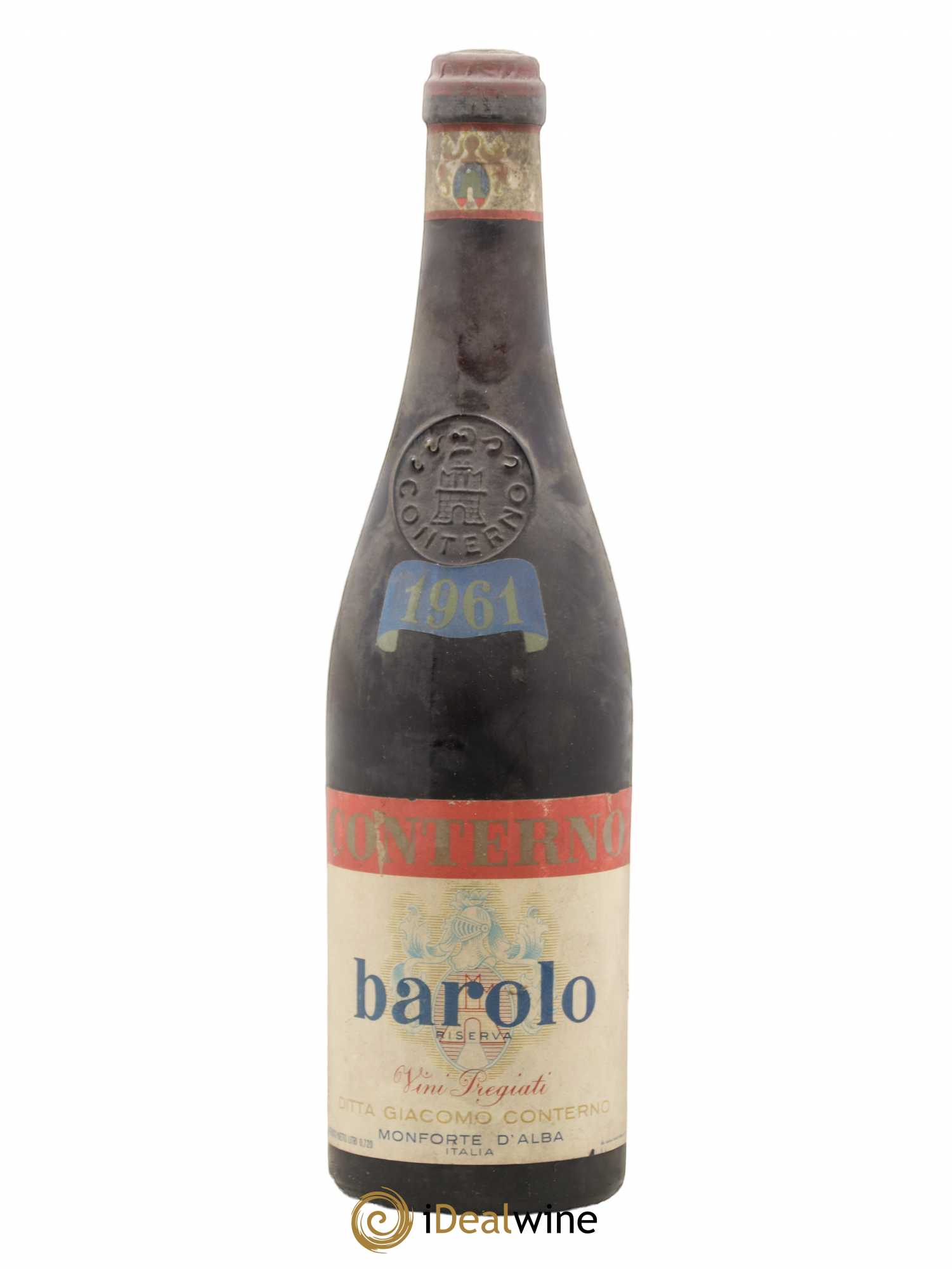Barolo DOCG Giacomo Conterno Riserva Vini Pregiati 1961 - Lot de 1 bouteille - 0