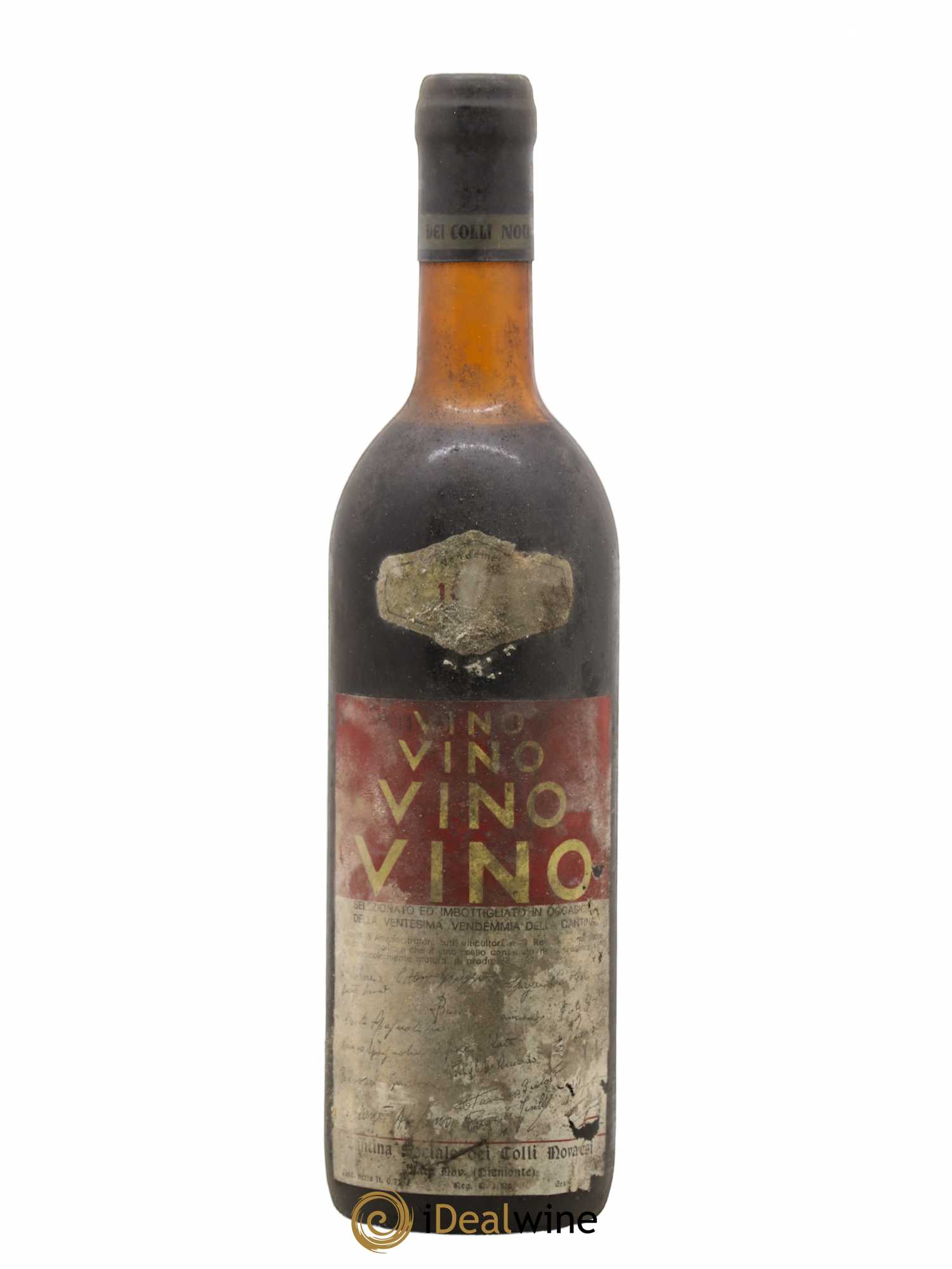 Italie Catina Social Colli Novavesi 1974 - Posten von 1 Flasche - 0