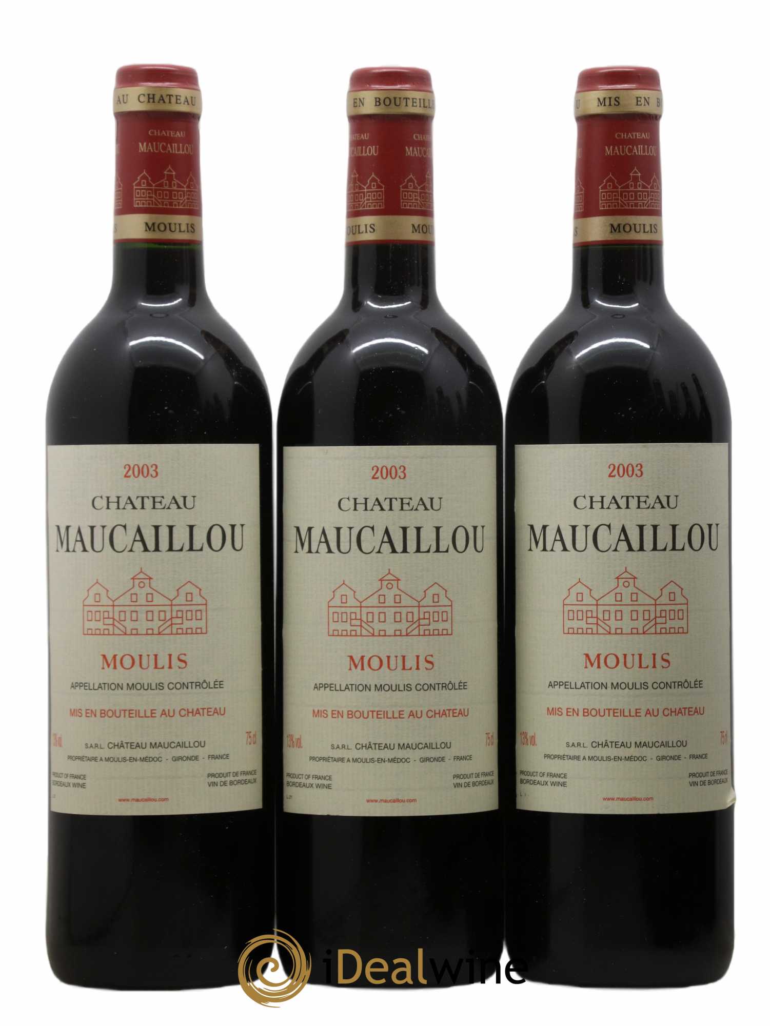 Château Maucaillou 2003 - Lot de 12 bouteilles - 1