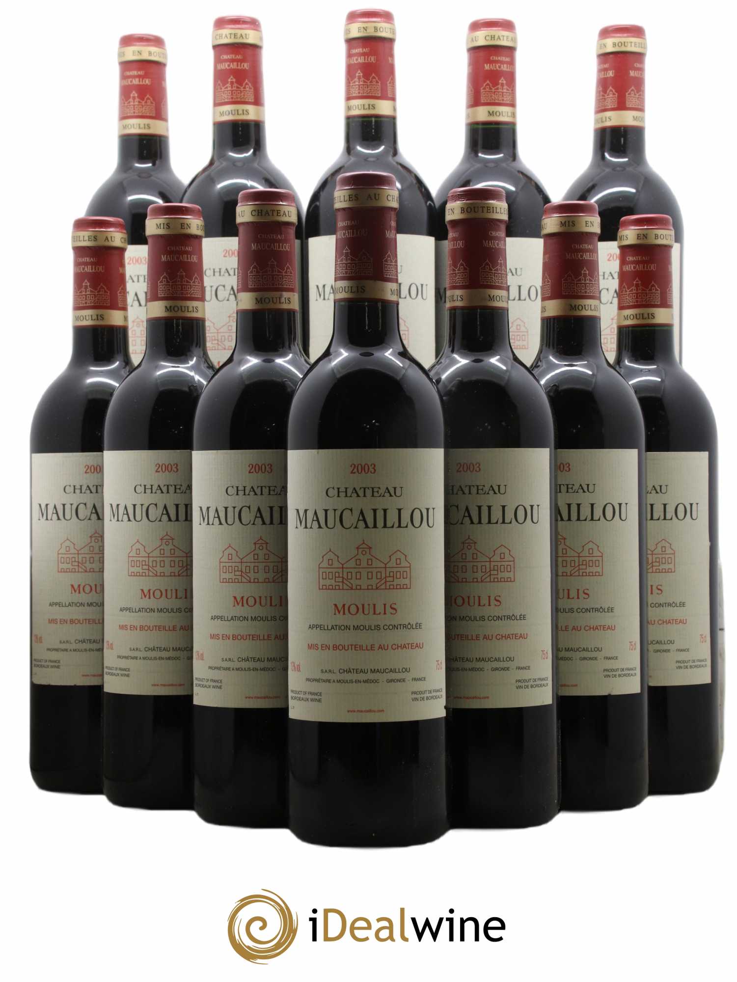 Château Maucaillou 2003 - Lot de 12 bouteilles - 0