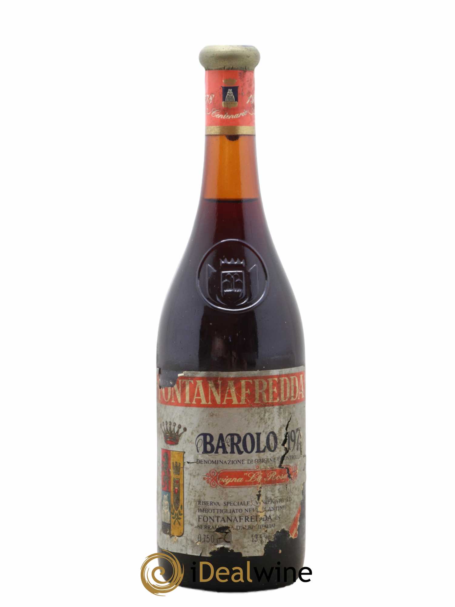 Barolo Vigna La Rosa Fontanafredda 1971 - Lot de 1 bouteille - 0
