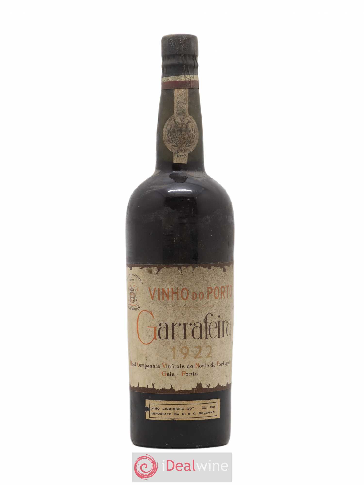 Porto Garrafeira Companhia Vinicola do Norte de Portugal Real Vinicola 1922 - Posten von 1 Flasche - 0