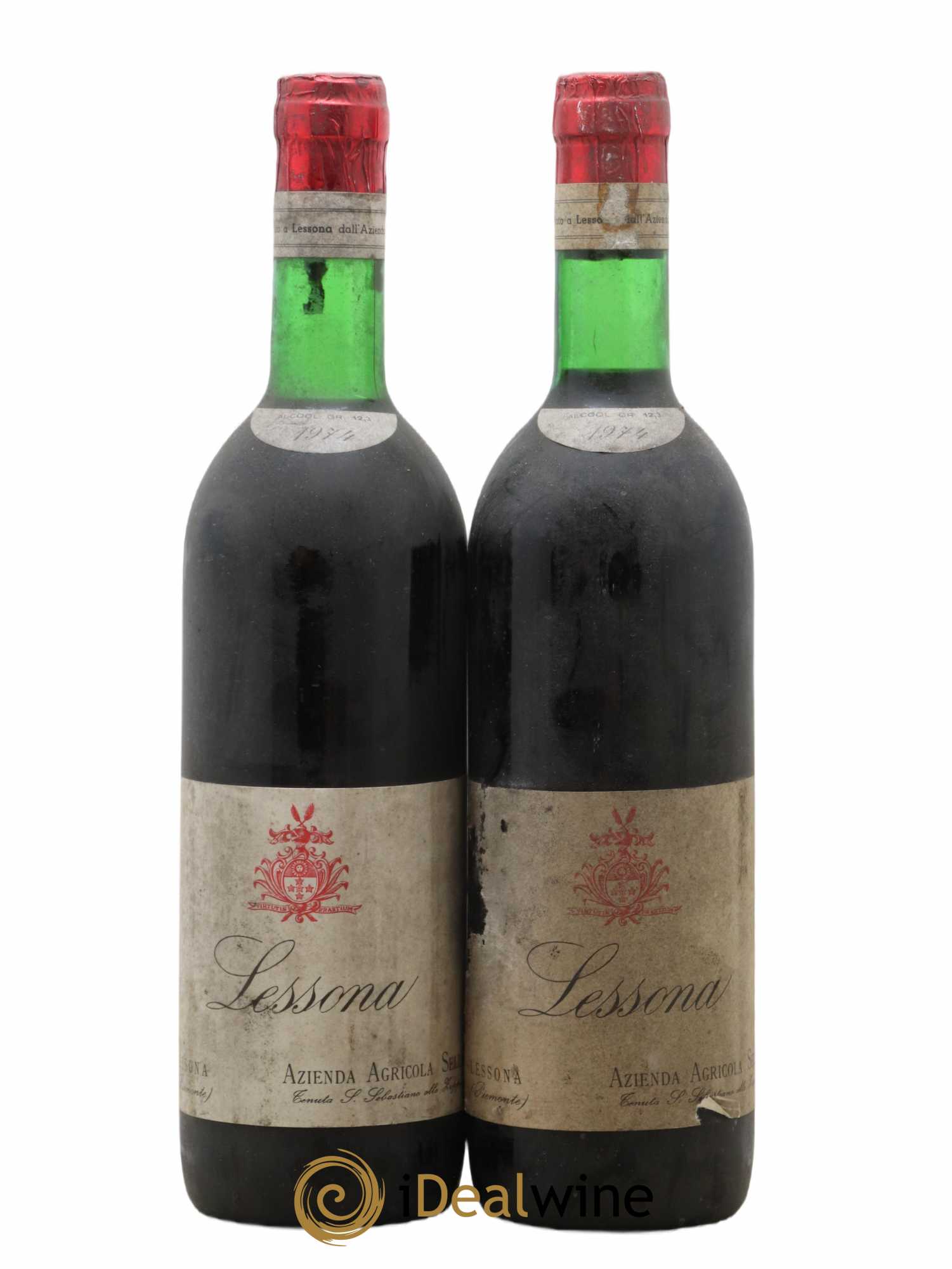 Italie Tenute Sella Lessona 1974 - Lot de 2 bouteilles - 0