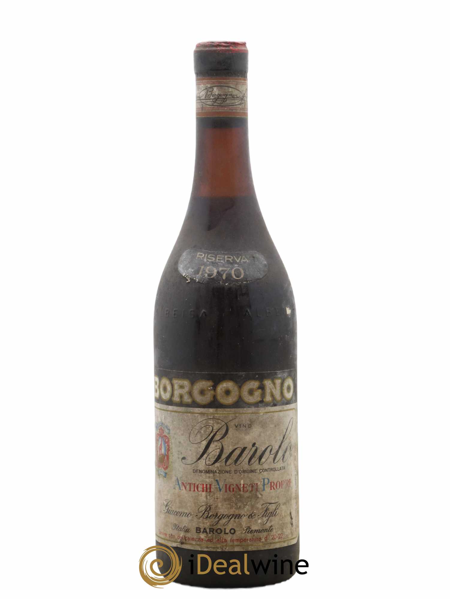 Barolo DOCG Riserva Giacomo Borgogno 1970 - Lot de 1 bouteille - 0