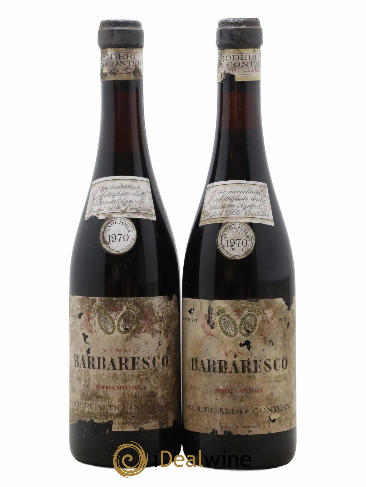 Barbaresco DOCG Riserva Speciale Aldo Conterno 1970 - Lot de 2 bouteilles - 0