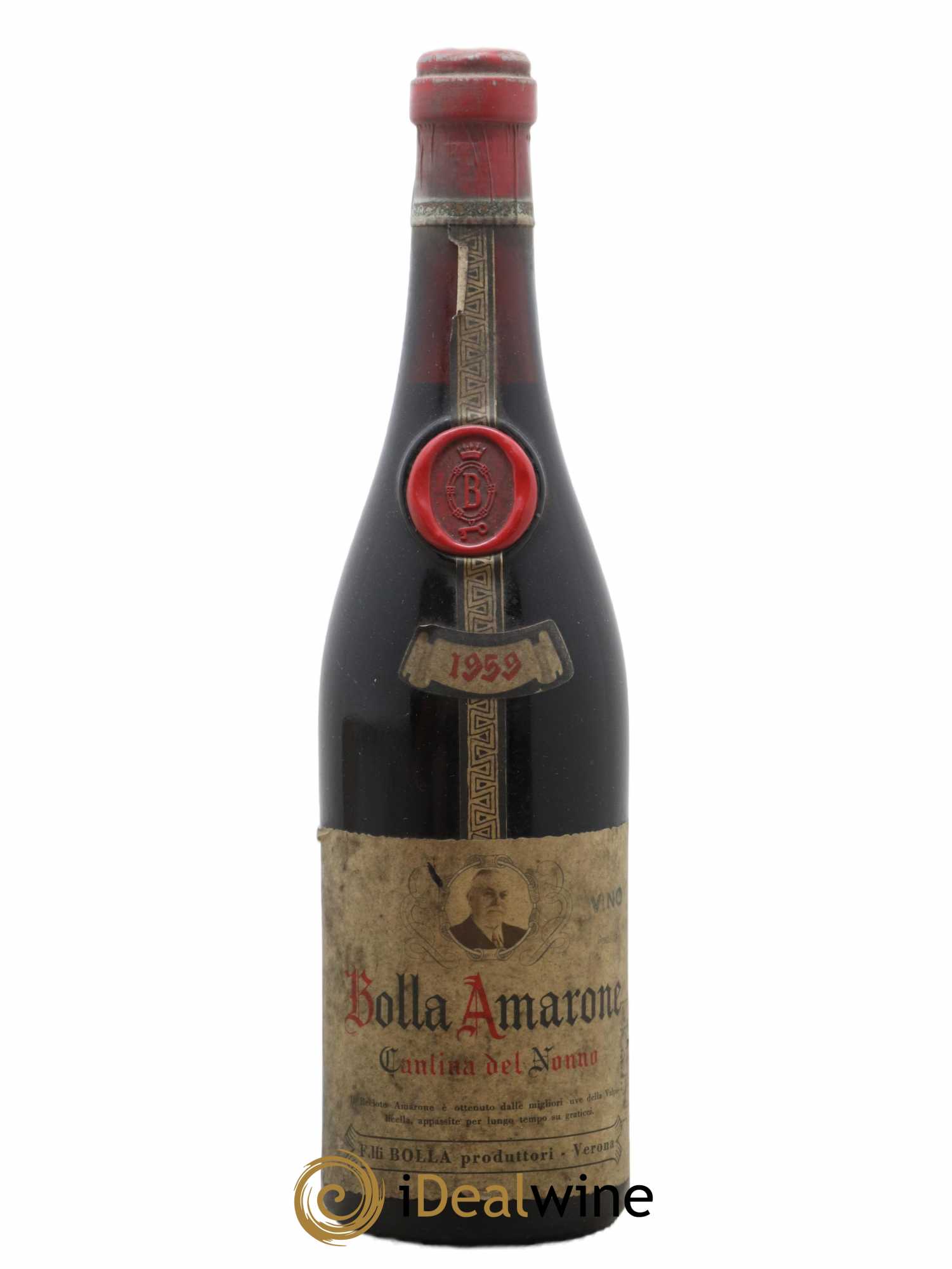 Italie Bolla Amarona Cantina del Nonno 1959 - Lot de 1 bouteille - 0