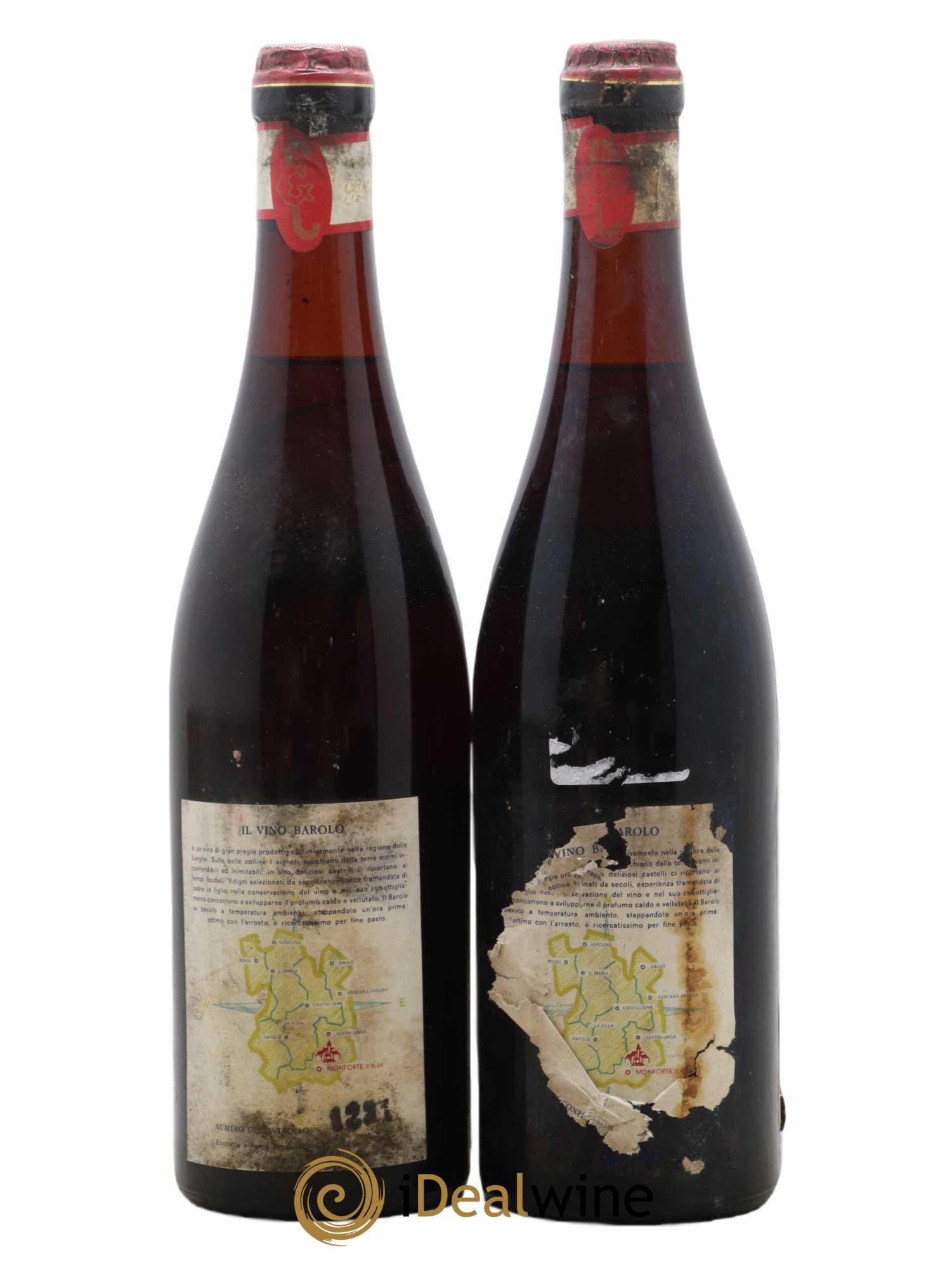 Barolo DOCG Giacomo Conterno 1961 - Lot de 2 bouteilles - 1