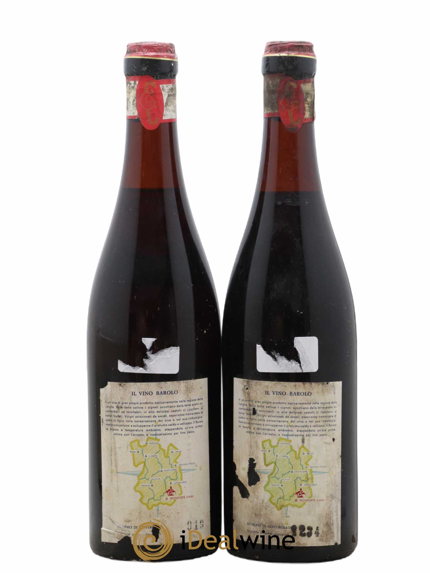 Barolo DOCG Giacomo Conterno 1961 - Lot de 2 bouteilles - 1