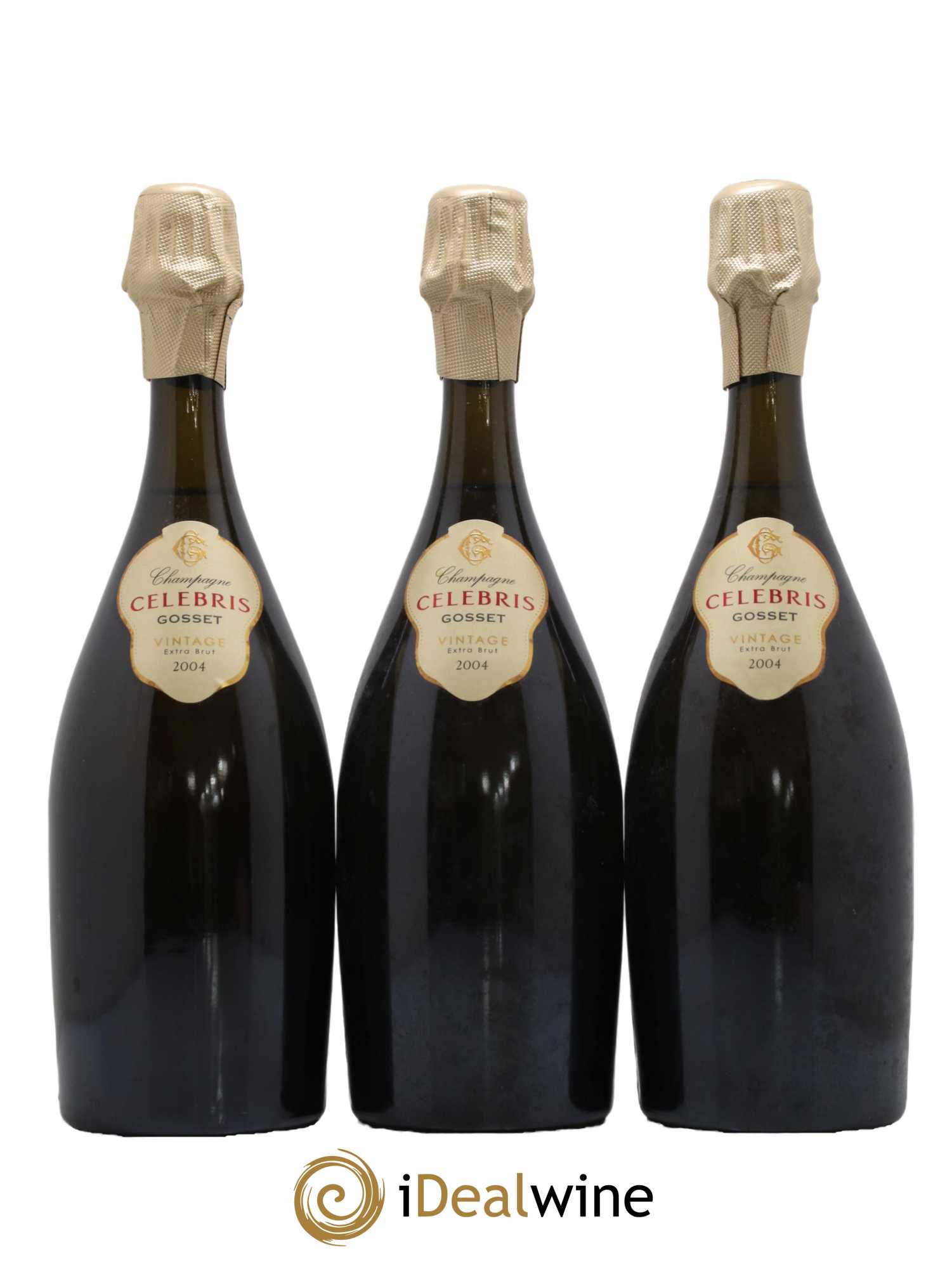 Celebris  Gosset 2004 - Lotto di 3 bottiglie - 1