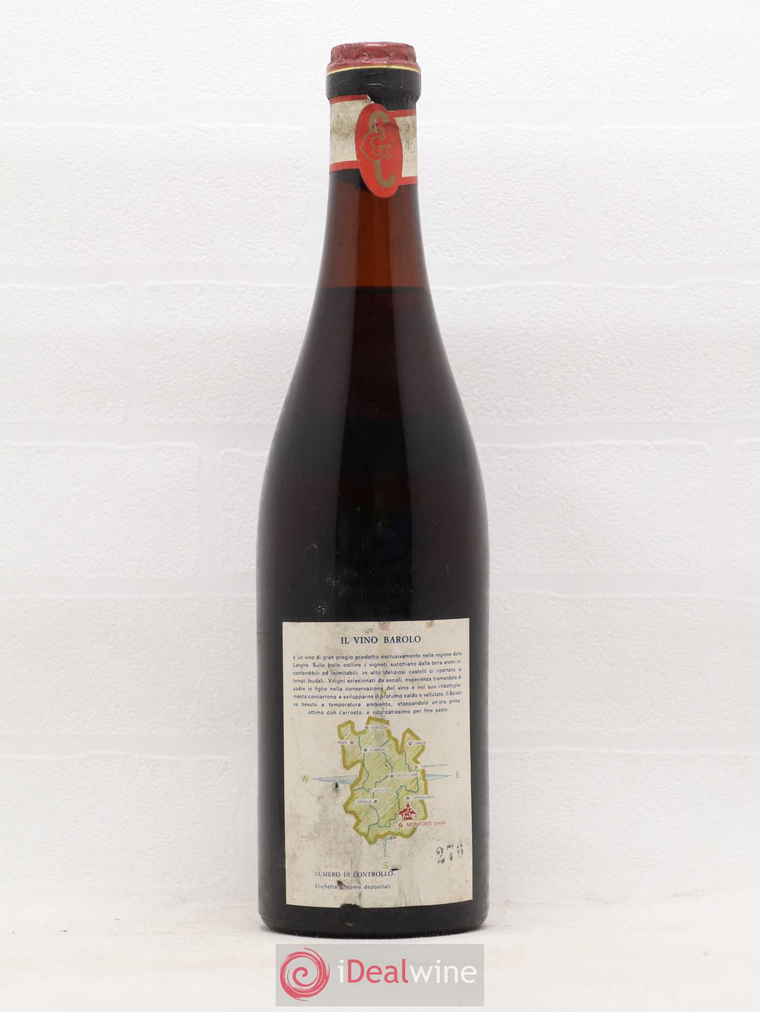 Barolo DOCG Giacomo Conterno 1961 - Lot de 1 bouteille - 1