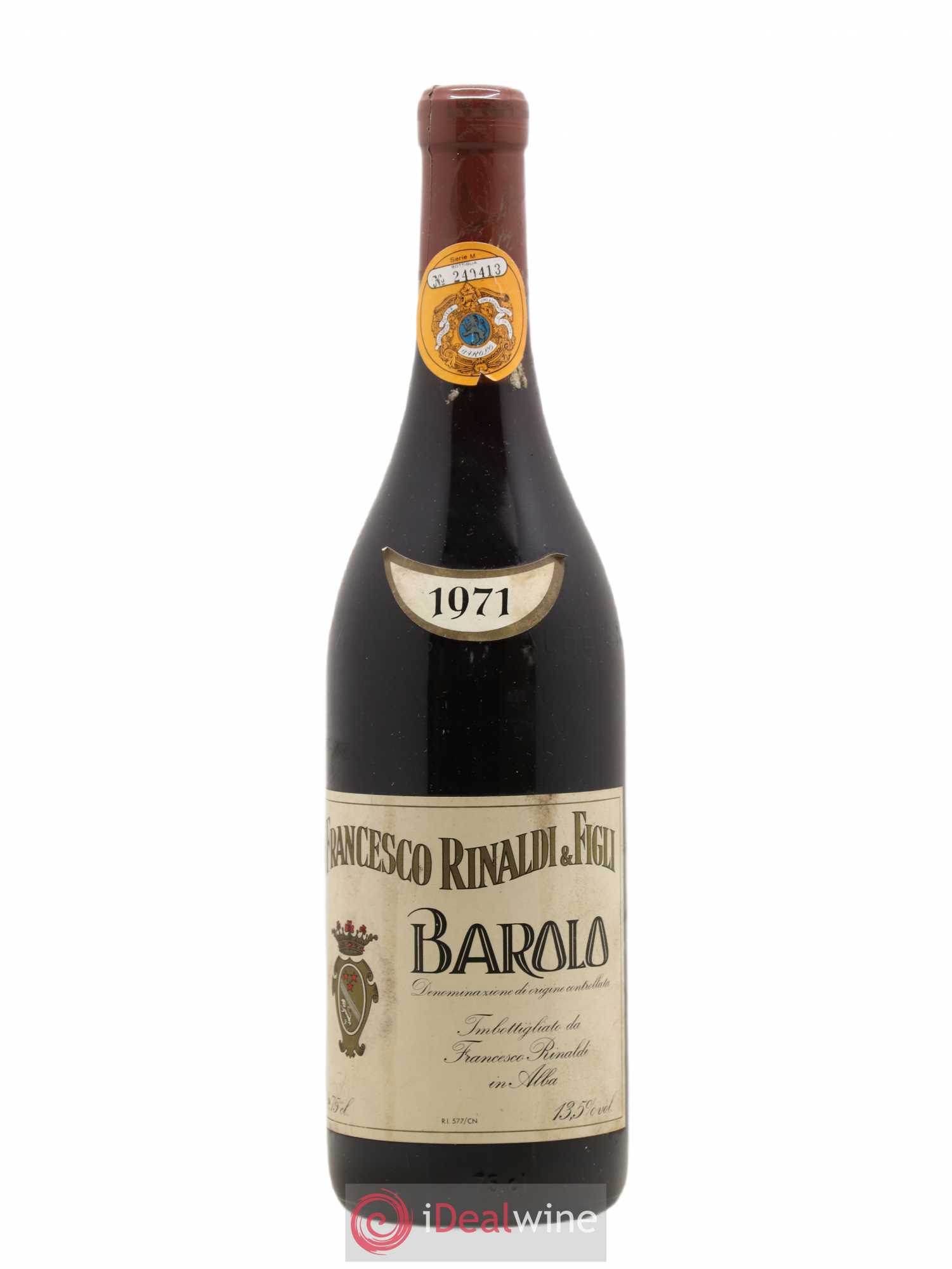 Barolo Francesco Rinaldi 1971 - Posten von 1 Flasche - 0