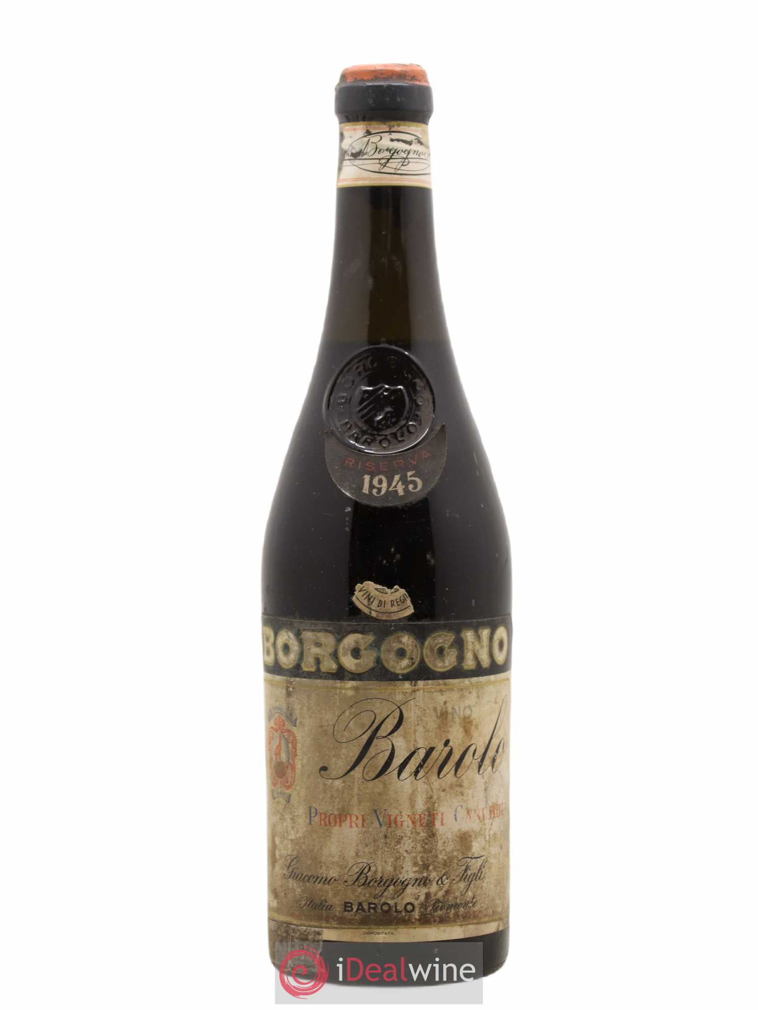 Barolo Riserva Cannubi Borgogno 1945 - Lot de 1 bouteille - 0
