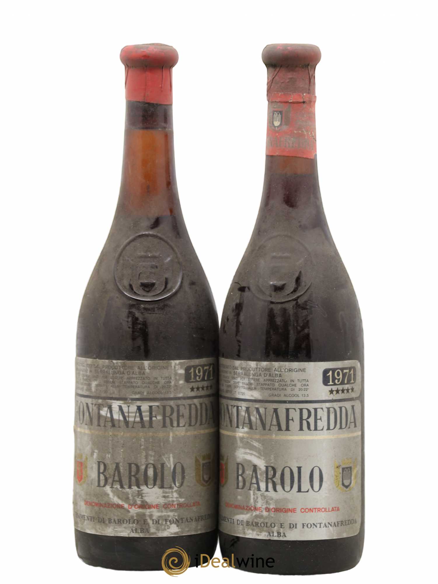 Barolo Fontanafredda 1971 - Lot de 2 bouteilles - 0