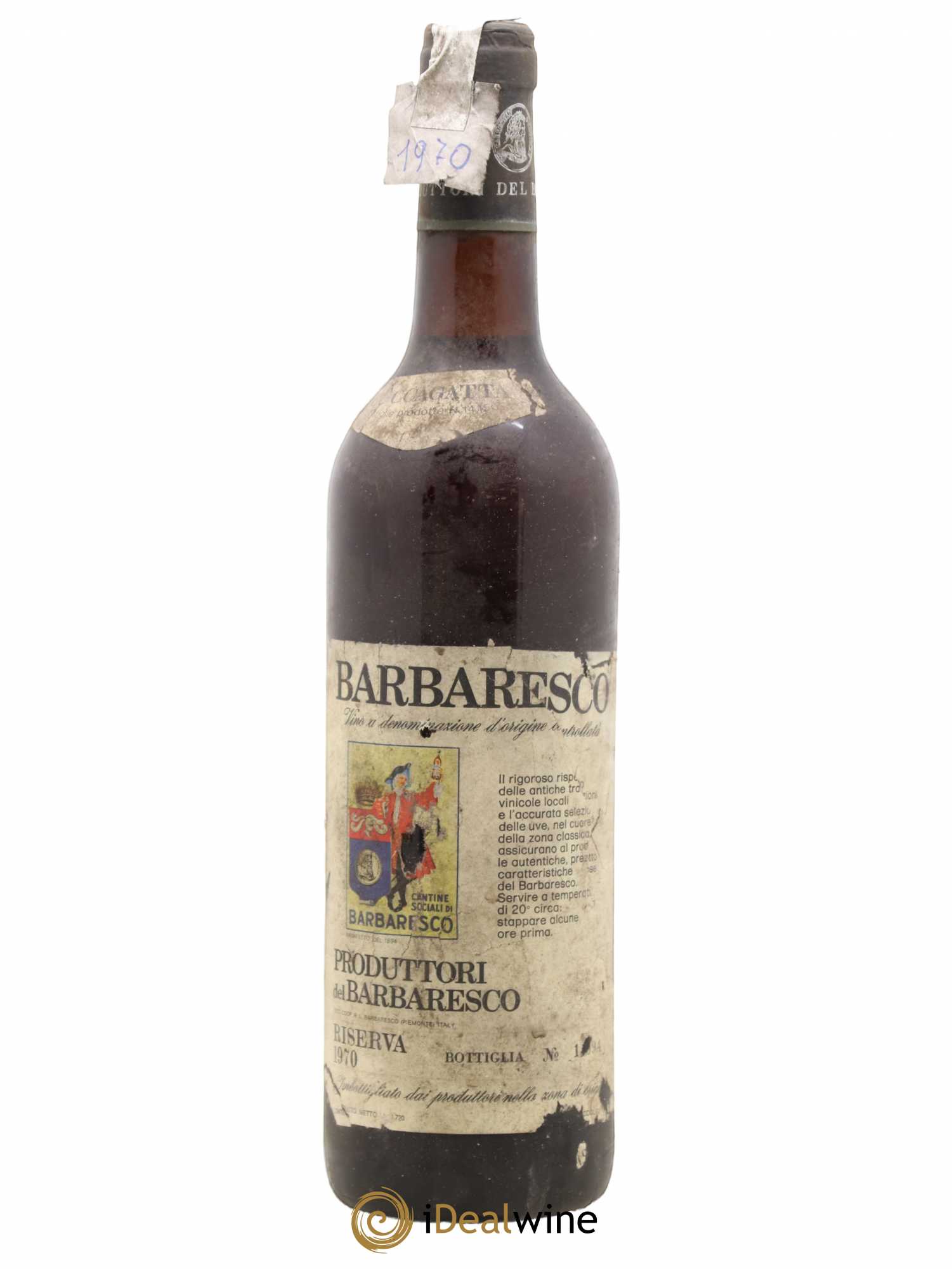 Barbaresco DOCG Moccagatta Riserva 1970 - Lot de 1 bouteille - 0
