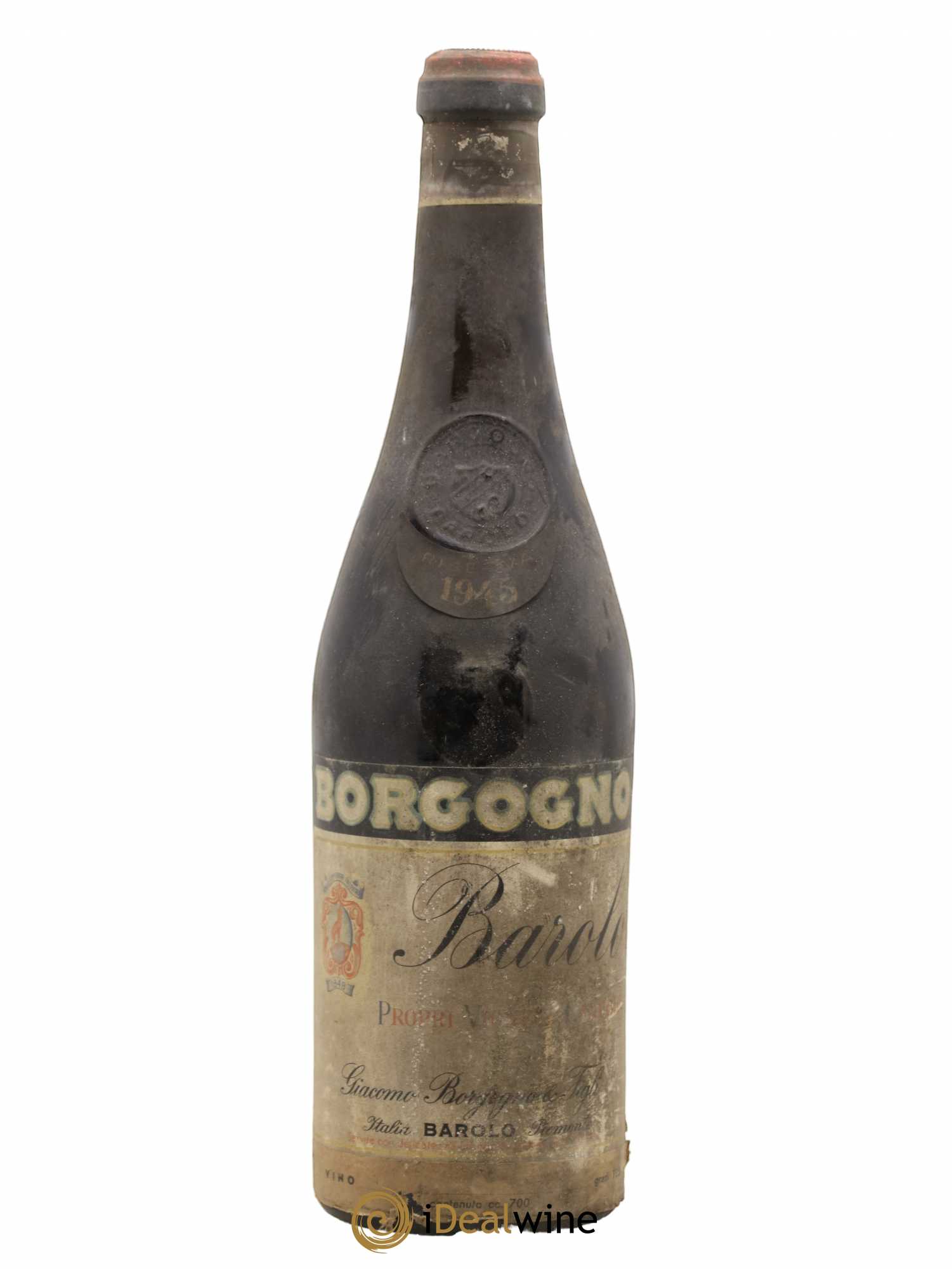 Barolo DOCG Riserva Giacomo Borgogno 1945 - Lot de 1 bouteille - 0