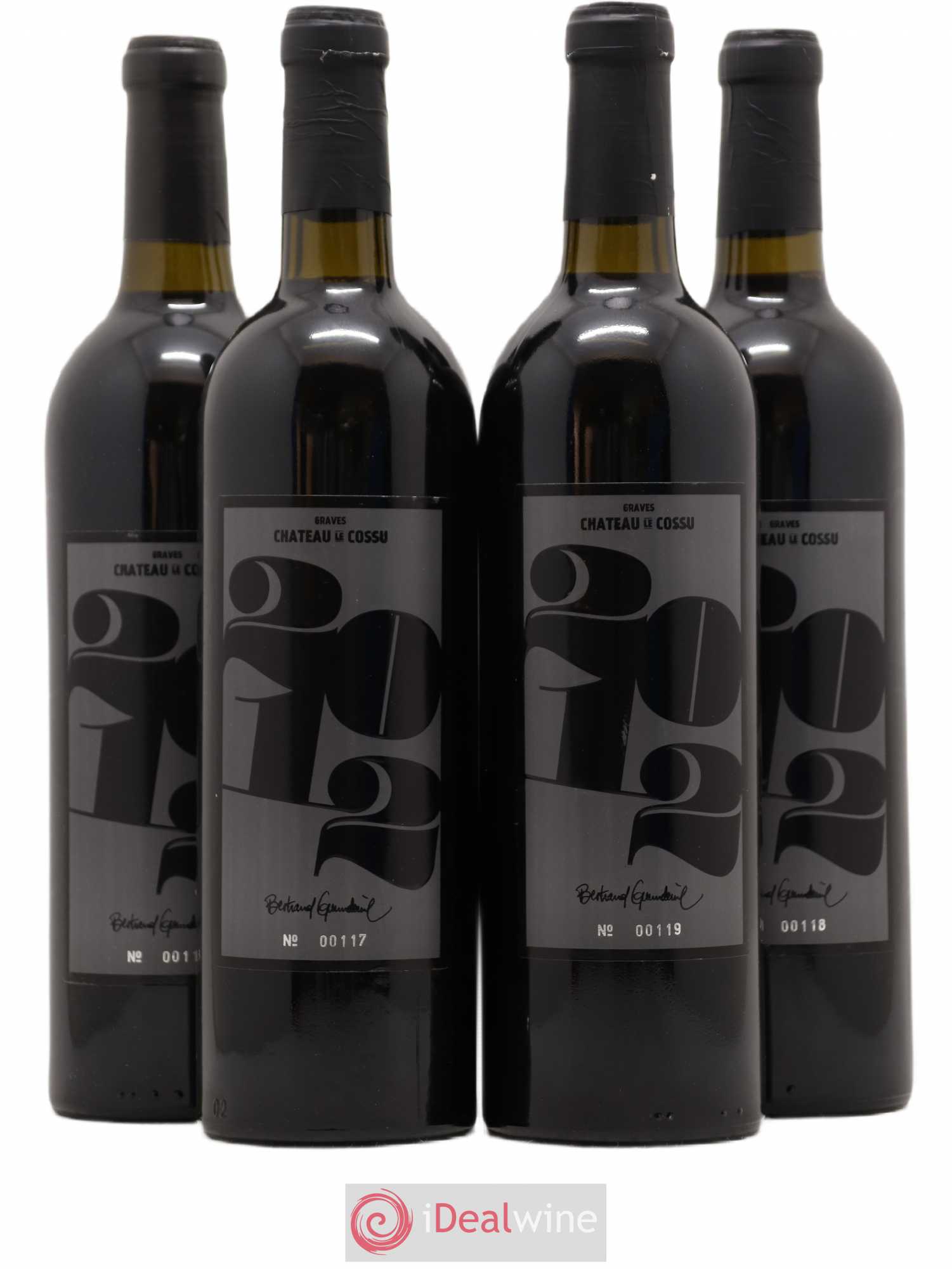 Graves Château Le Cossu (sans prix de réserve) 2012 - Lot de 4 bouteilles - 0