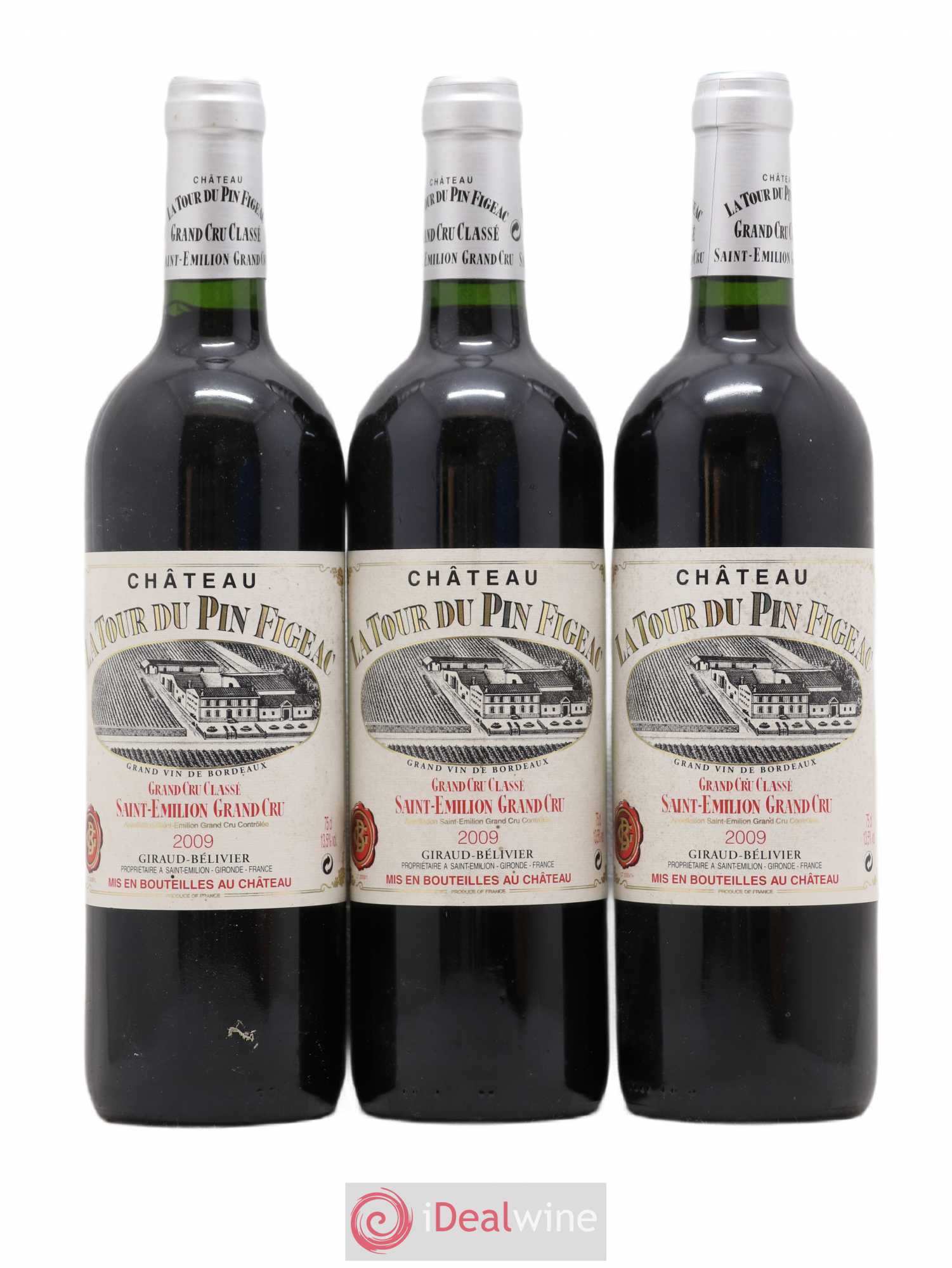 Château la Tour du Pin Figeac 2009 - Lot de 3 bouteilles - 0