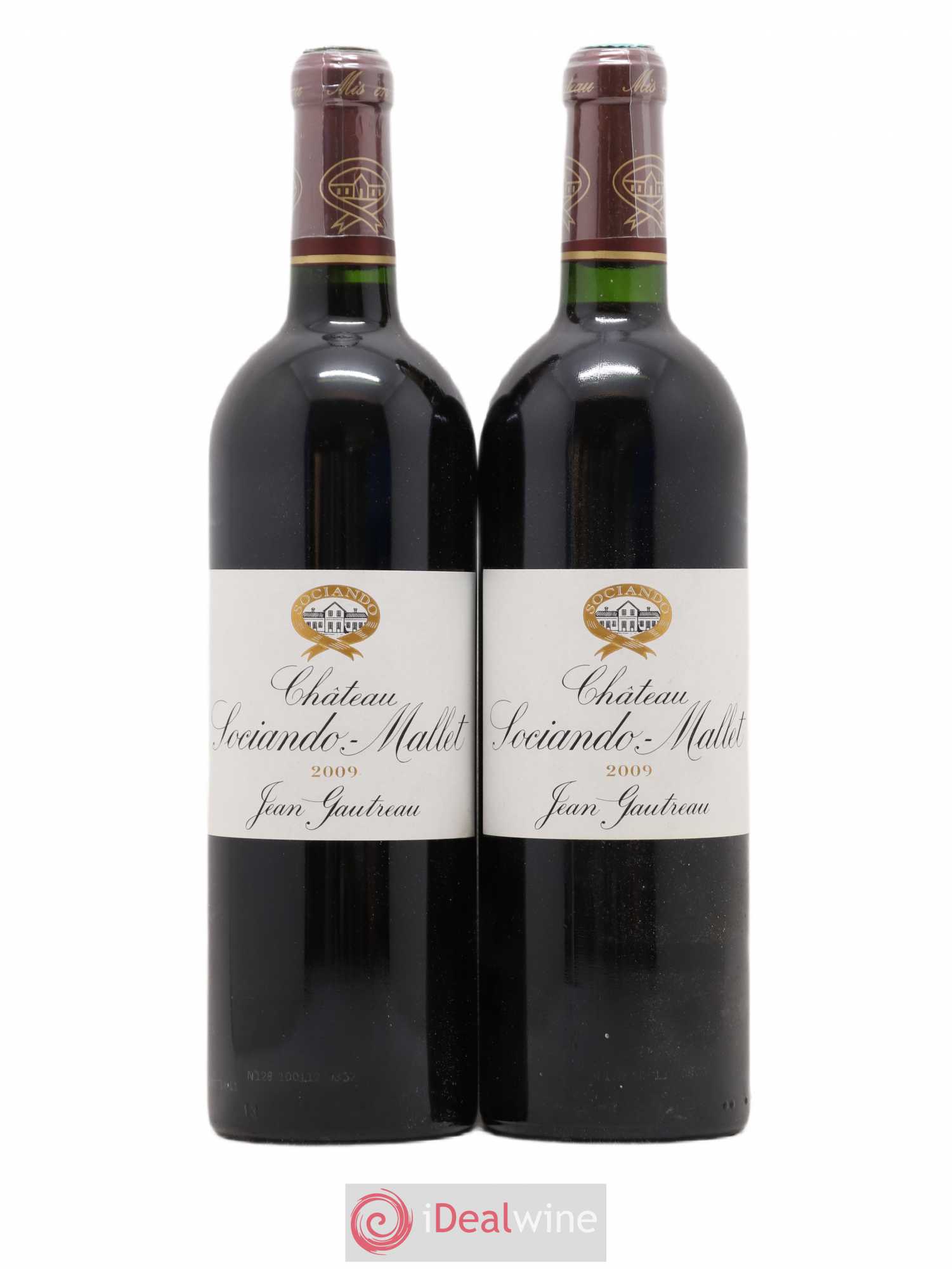 Château Sociando Mallet 2009 - Lot de 2 bouteilles - 0