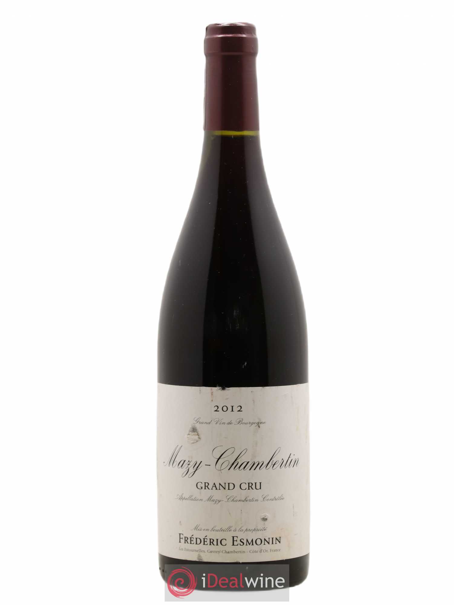 Mazis-Chambertin Grand Cru Frédéric Esmonin 2012 - Lot de 1 bouteille - 0