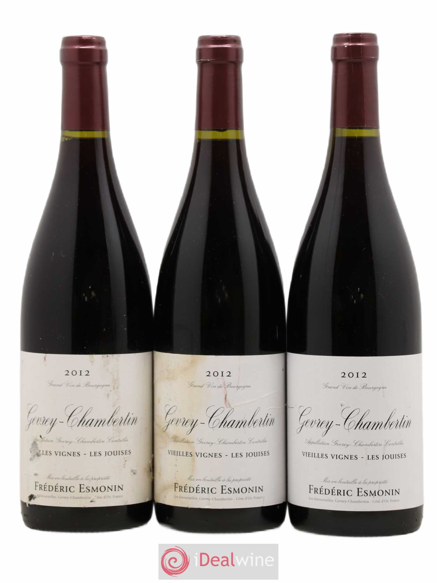 Gevrey-Chambertin Vieilles Vignes Les Jouises Frederic Esmonin 2012 - Posten von 3 Flaschen - 0