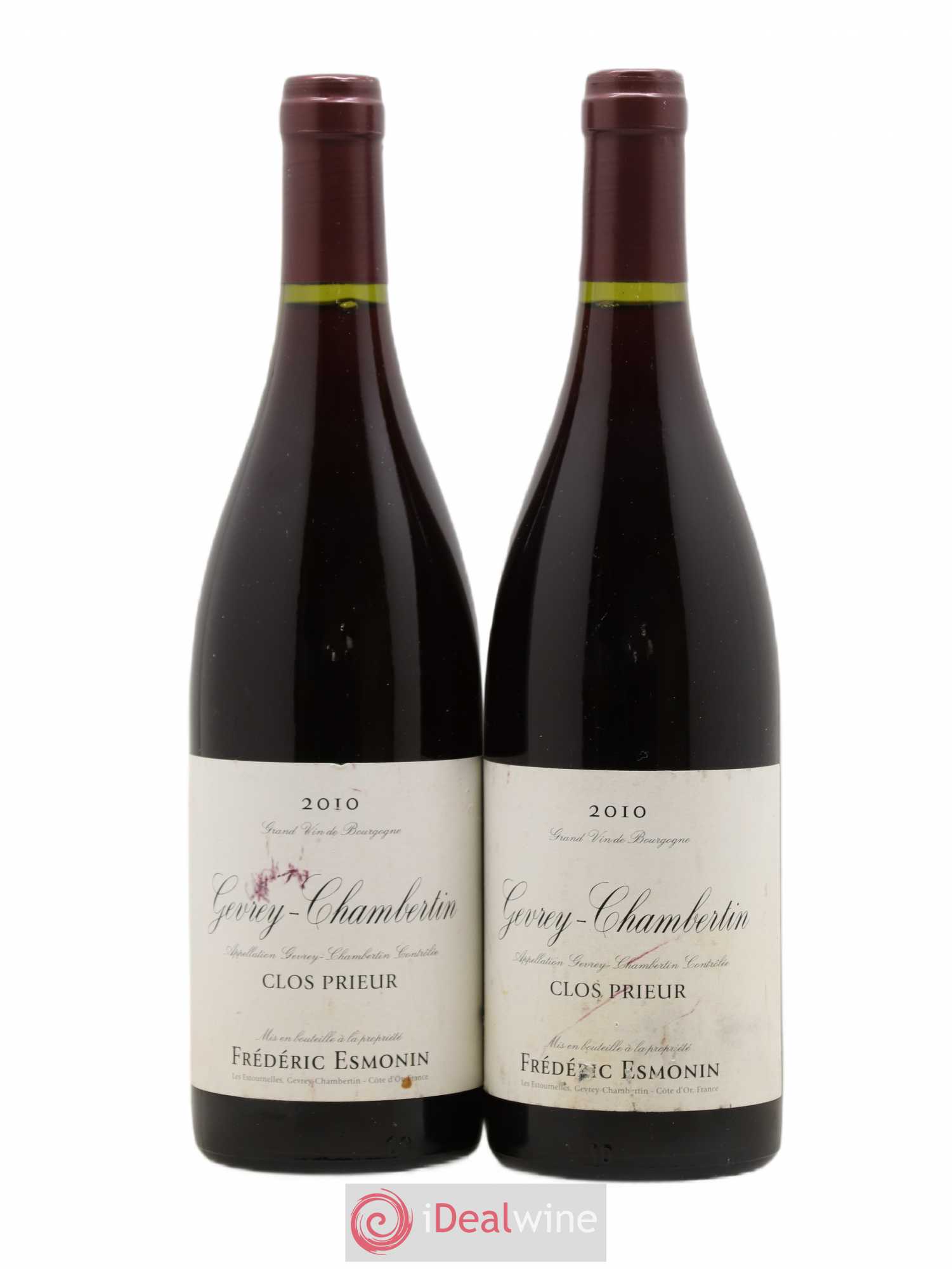 Gevrey-Chambertin Clos Prieur Frederic Esmonin 2010 - Posten von 2 Flaschen - 0