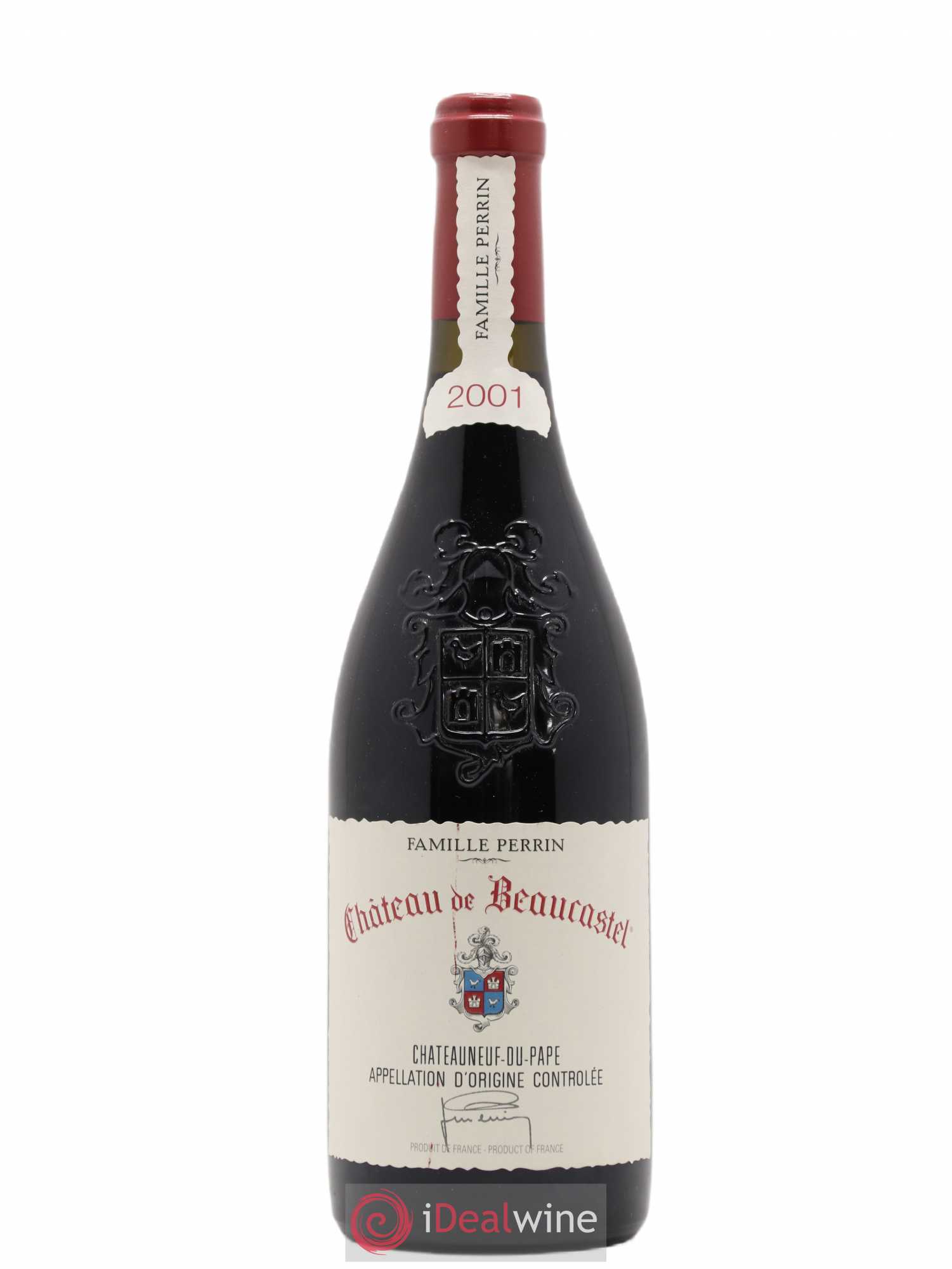 Châteauneuf-du-Pape Château de Beaucastel Famille Perrin 2001 - Lot de 1 bouteille - 0
