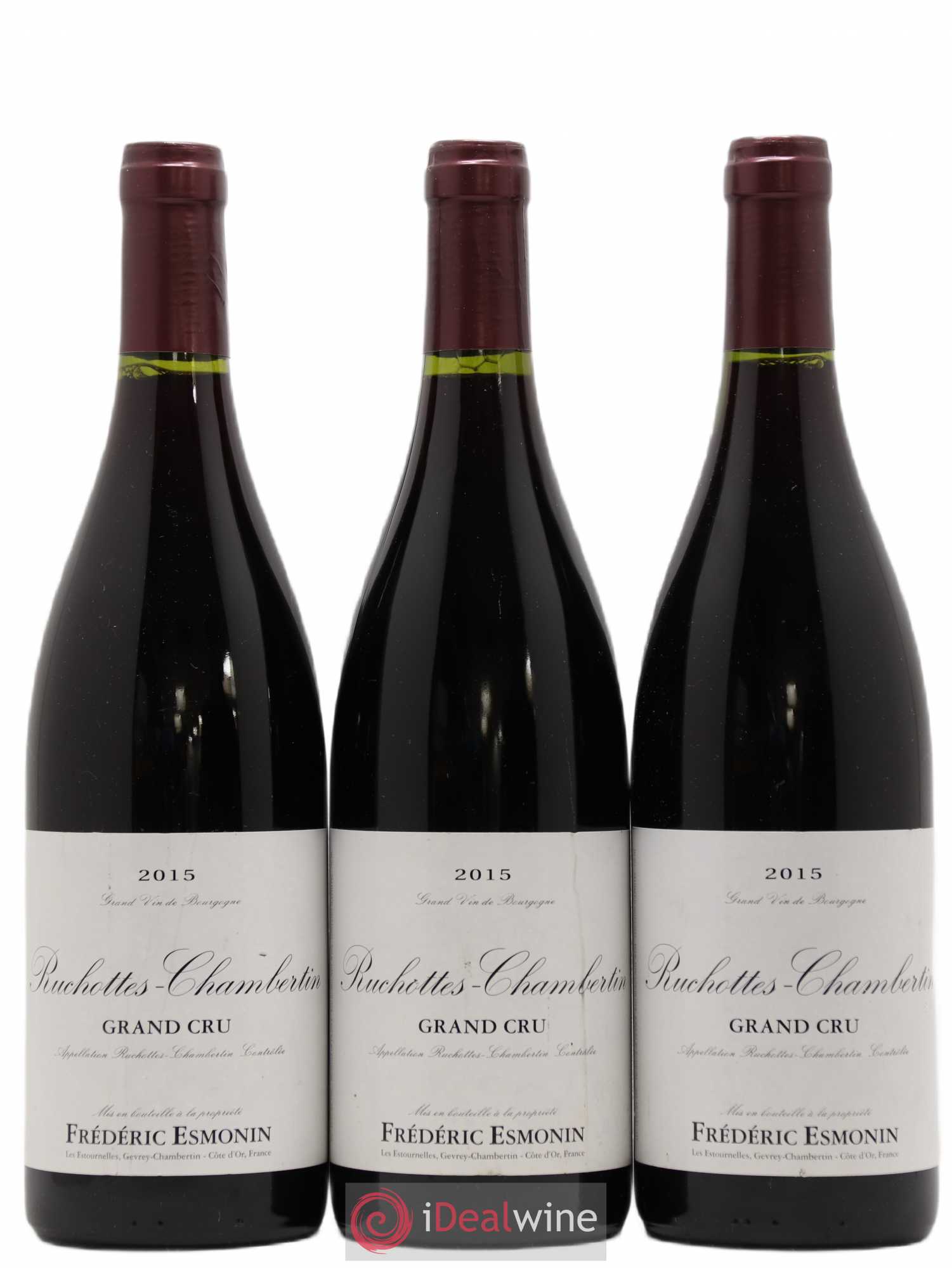 Ruchottes-Chambertin Grand Cru Frédéric Esmonin 2015 - Lot de 3 bouteilles - 0