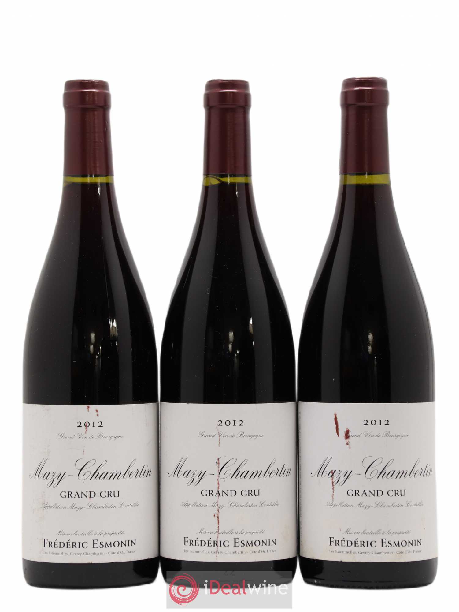 Mazis-Chambertin Grand Cru Frédéric Esmonin 2012 - Lot de 3 bouteilles - 0