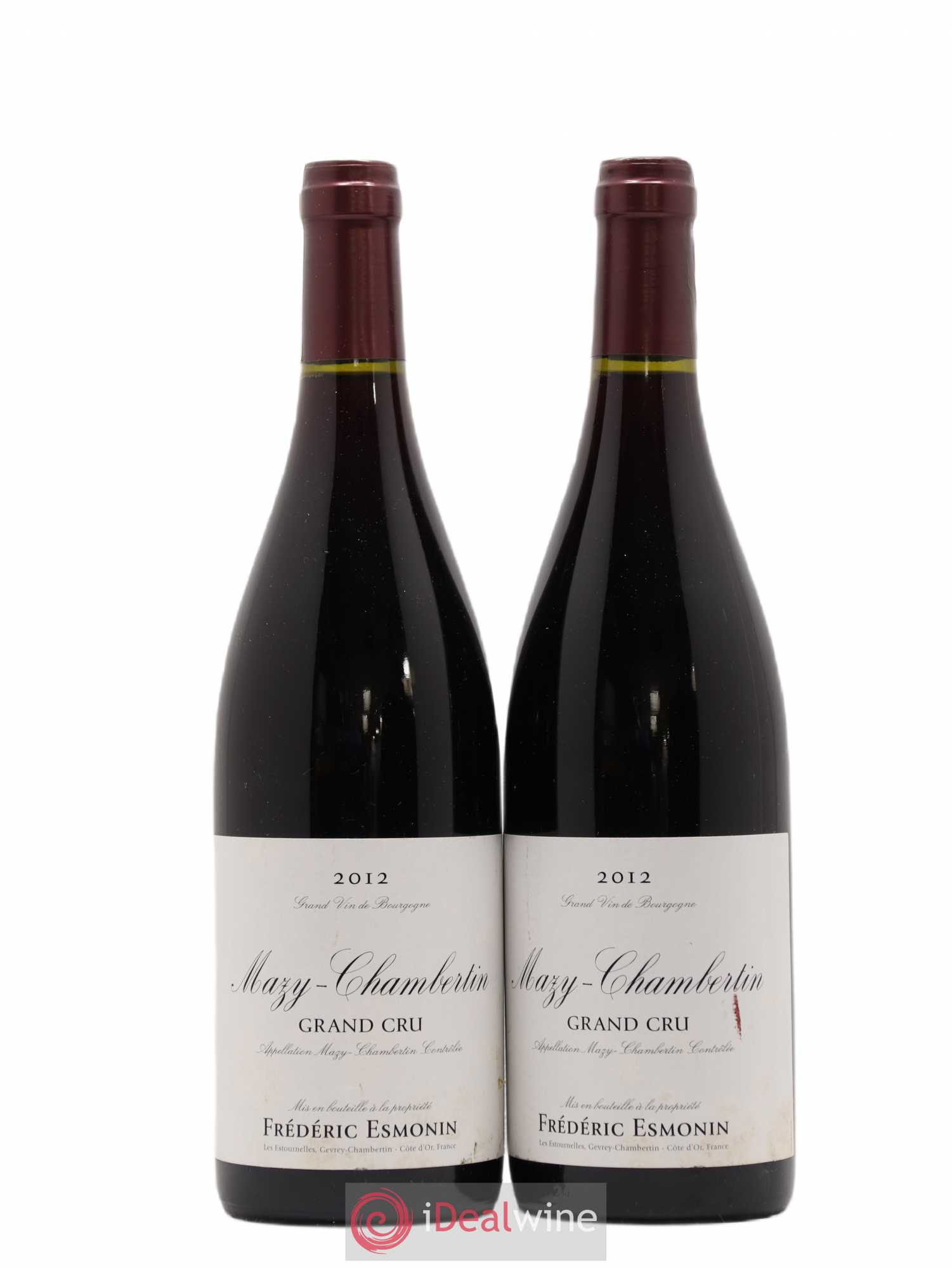 Mazis-Chambertin Grand Cru Frédéric Esmonin 2012 - Lot de 2 bouteilles - 0