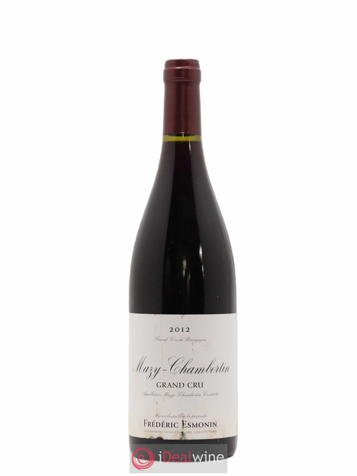 Mazis-Chambertin Grand Cru Frédéric Esmonin 2012 - Lot de 1 bouteille - 0