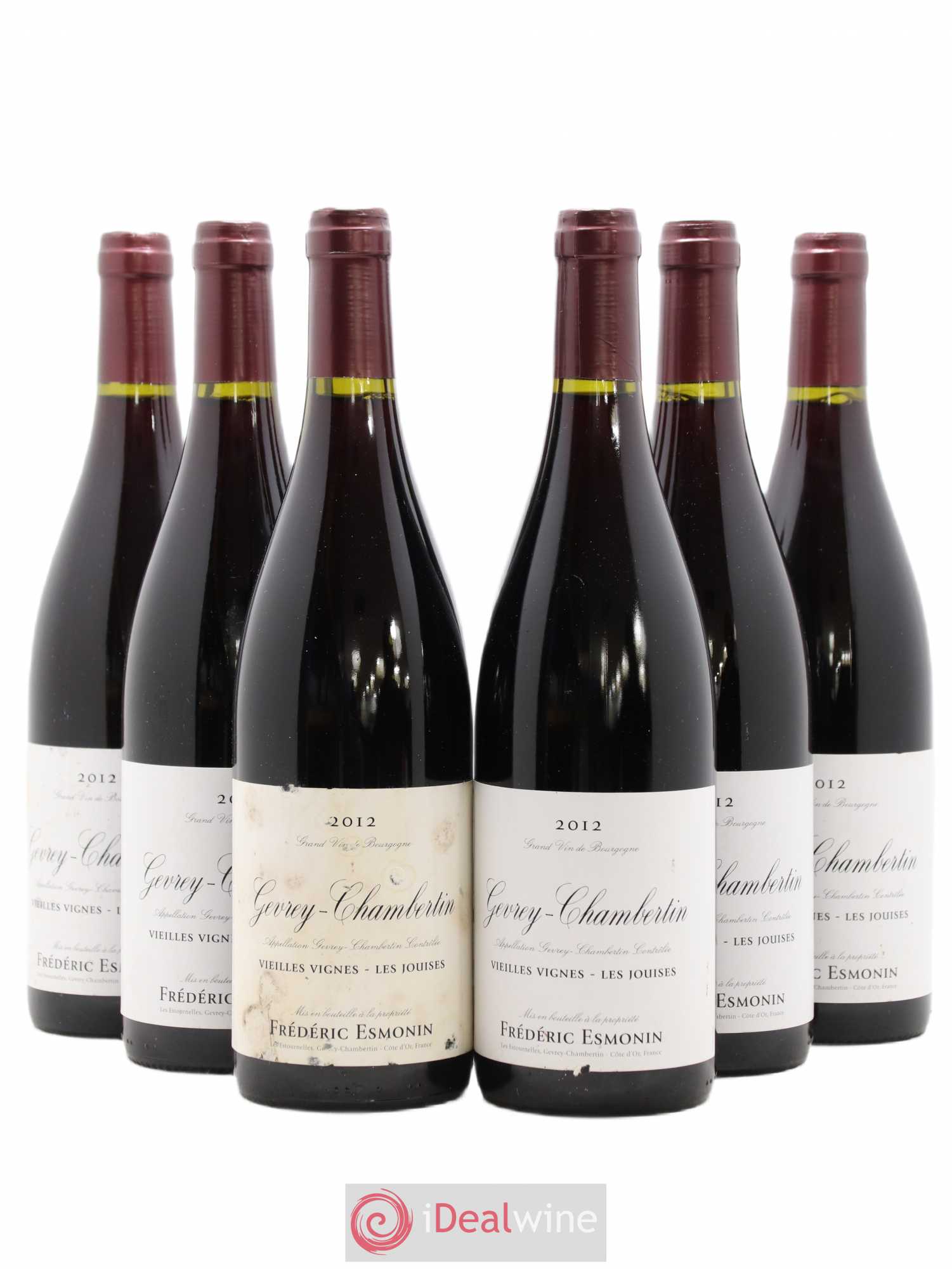 Gevrey-Chambertin Vieilles Vignes Les Jouises Frédéric Esmonin 2012 - Posten von 6 Flaschen - 0