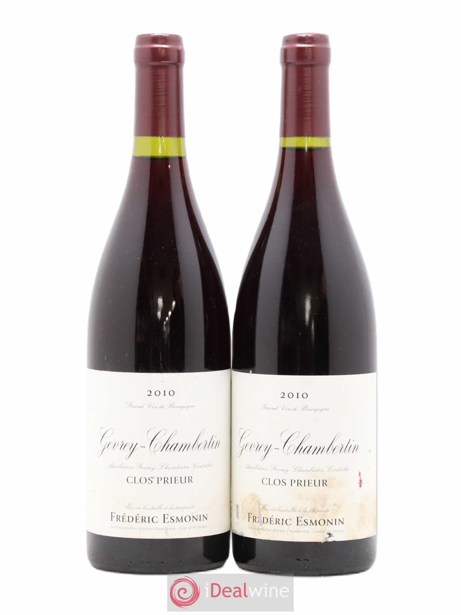 Gevrey-Chambertin Clos Prieur Frederic Esmonin 2010 - Posten von 2 Flaschen - 0