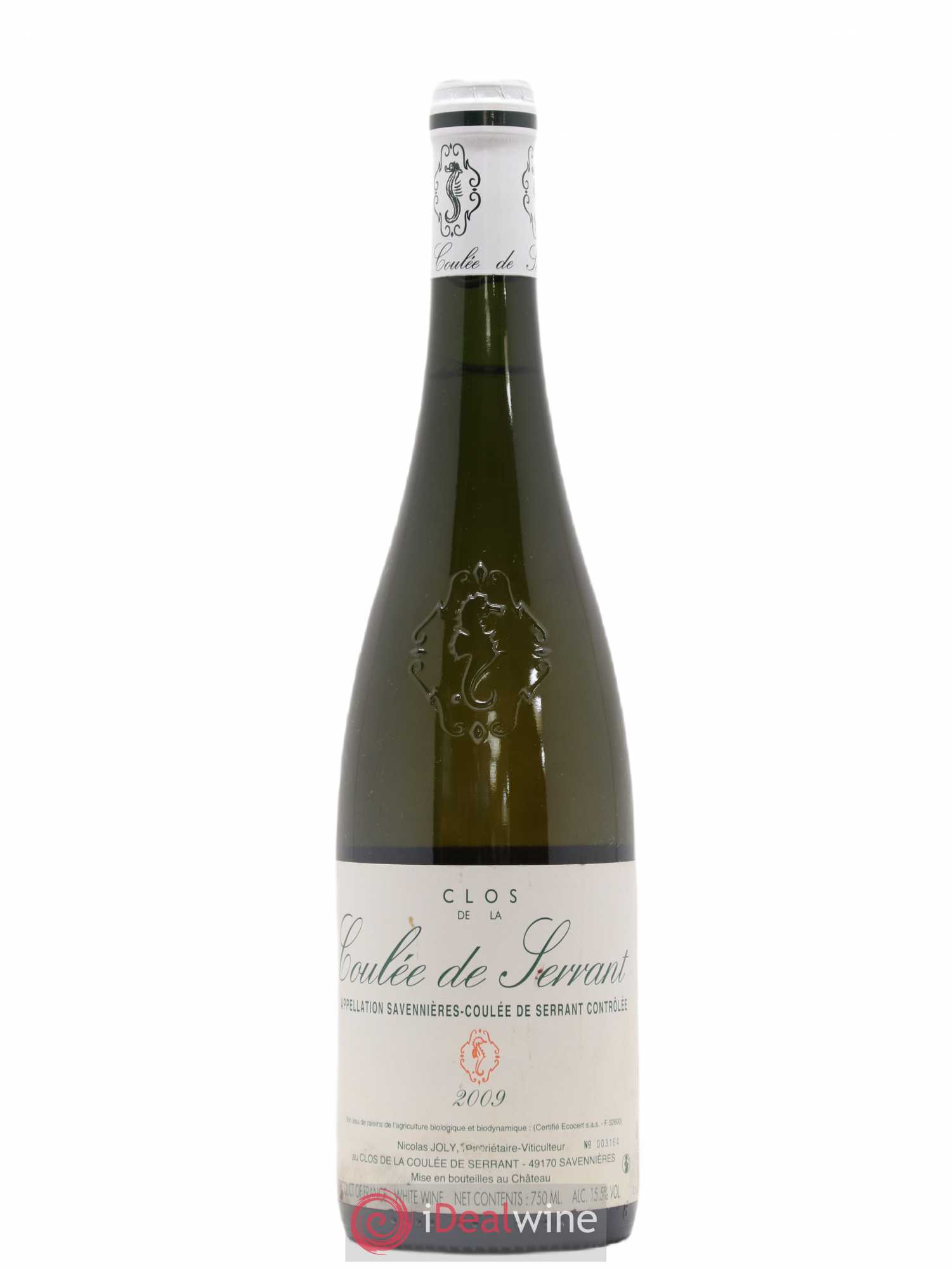 Savennières Clos de la Coulée de Serrant Vignobles de la Coulée de Serrant - Nicolas Joly 2009 - Lot de 1 bouteille - 0