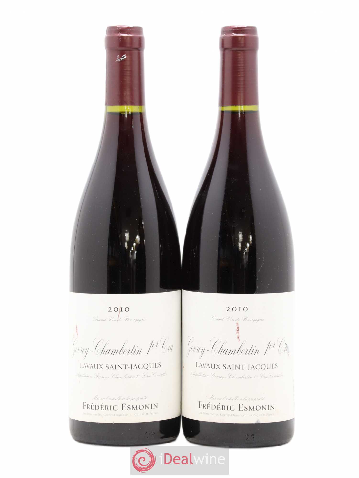 Gevrey-Chambertin 1er Cru Lavaux St Jacques Frederic Esmonin 2010 - Posten von 2 Flaschen - 0