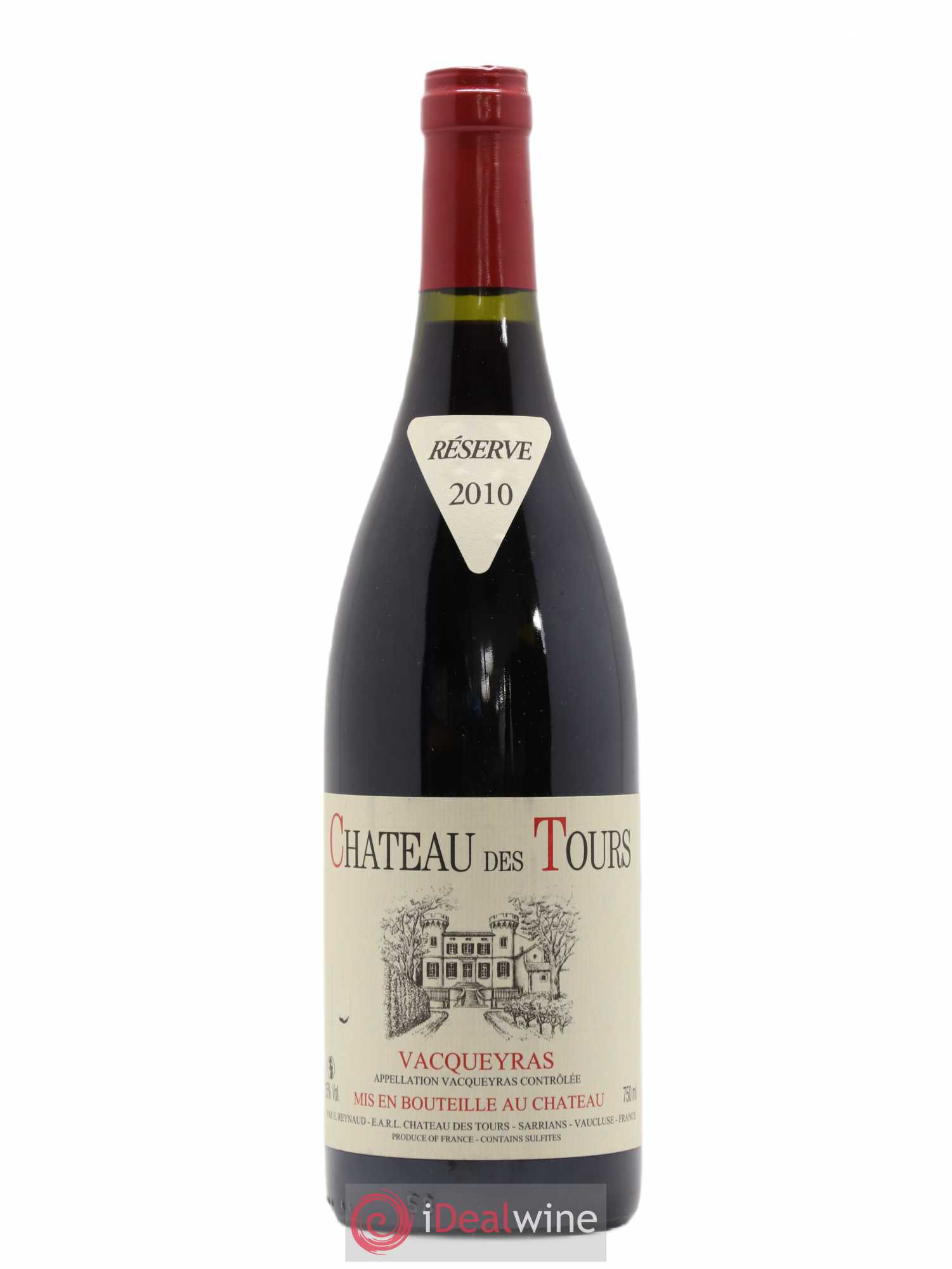 Vacqueyras Château des Tours Emmanuel Reynaud 2010 - Lot de 1 bouteille - 0