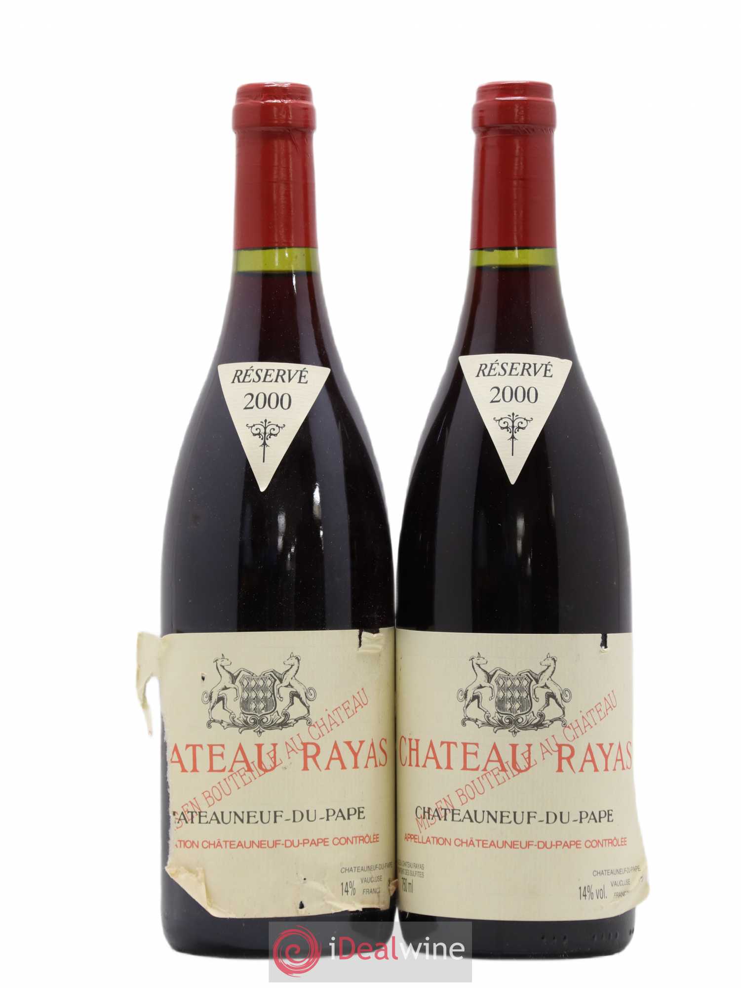 Châteauneuf-du-Pape Château Rayas Emmanuel Reynaud 2000 - Lot de 2 bouteilles - 0