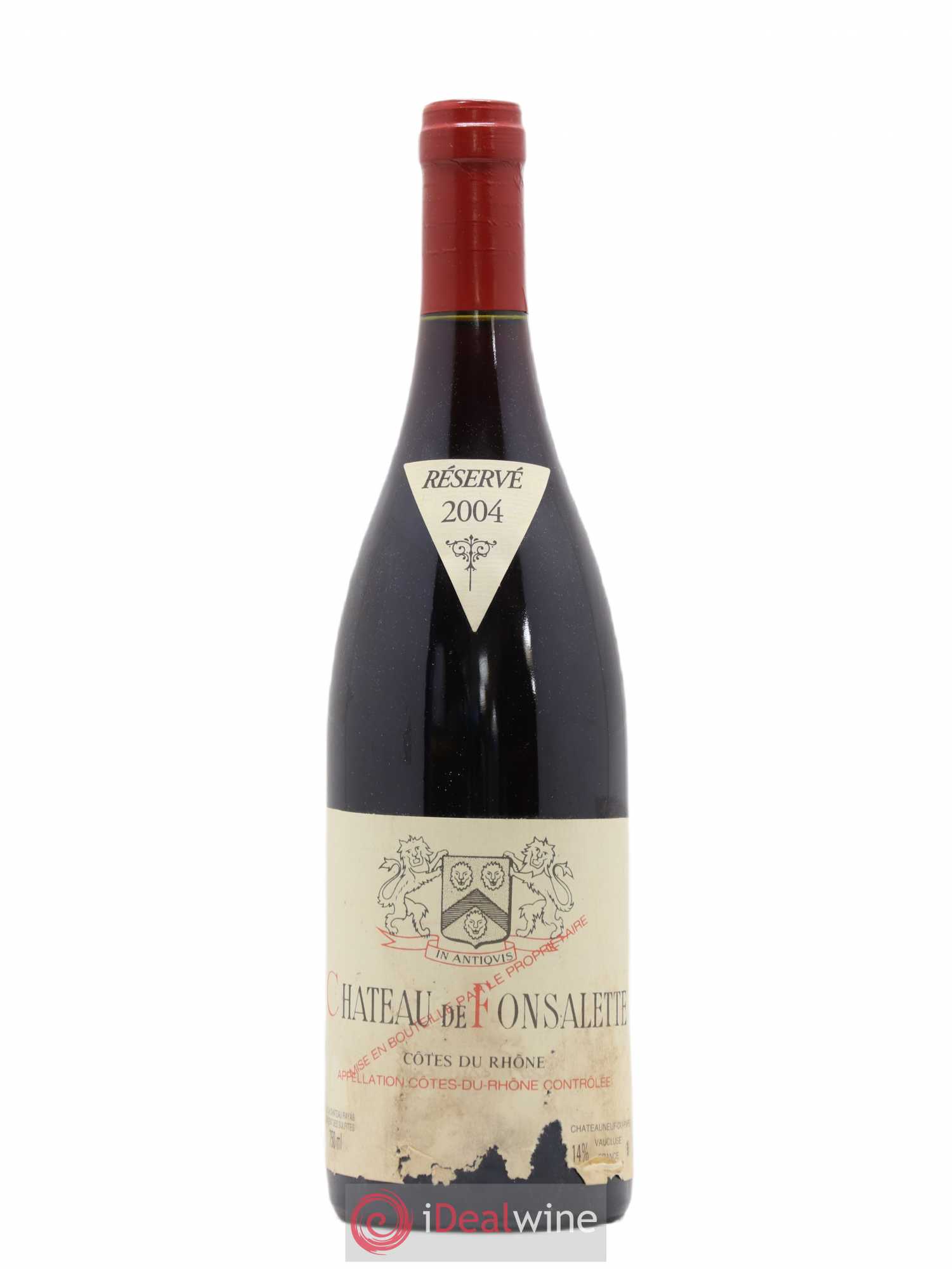 Côtes-du-Rhône Château de Fonsalette Emmanuel Reynaud 2004 - Lot de 1 bouteille - 0