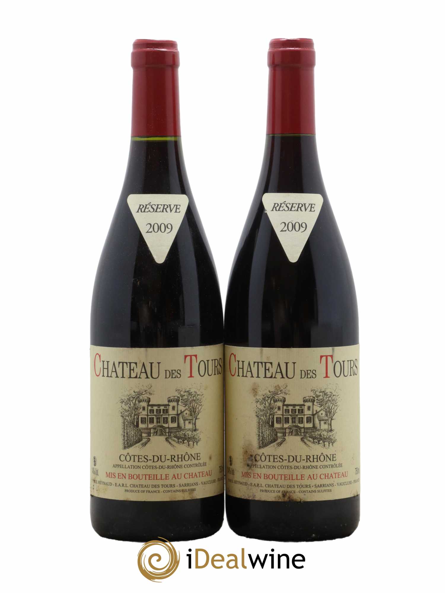 Côtes-du-Rhône Château des Tours Emmanuel Reynaud 2009 - Lot de 2 bouteilles - 0