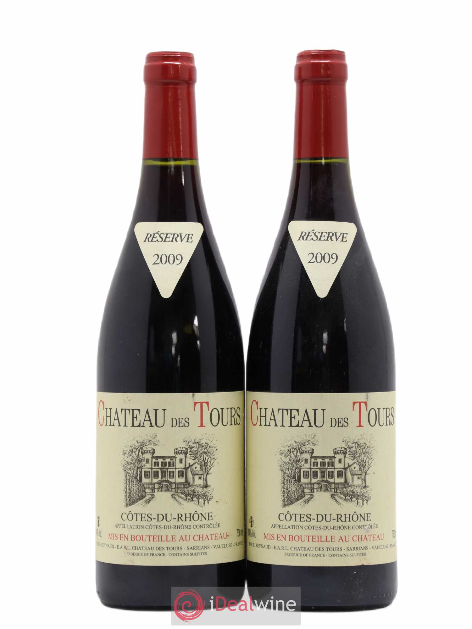 Côtes-du-Rhône Château des Tours Emmanuel Reynaud 2009 - Lot de 2 bouteilles - 0