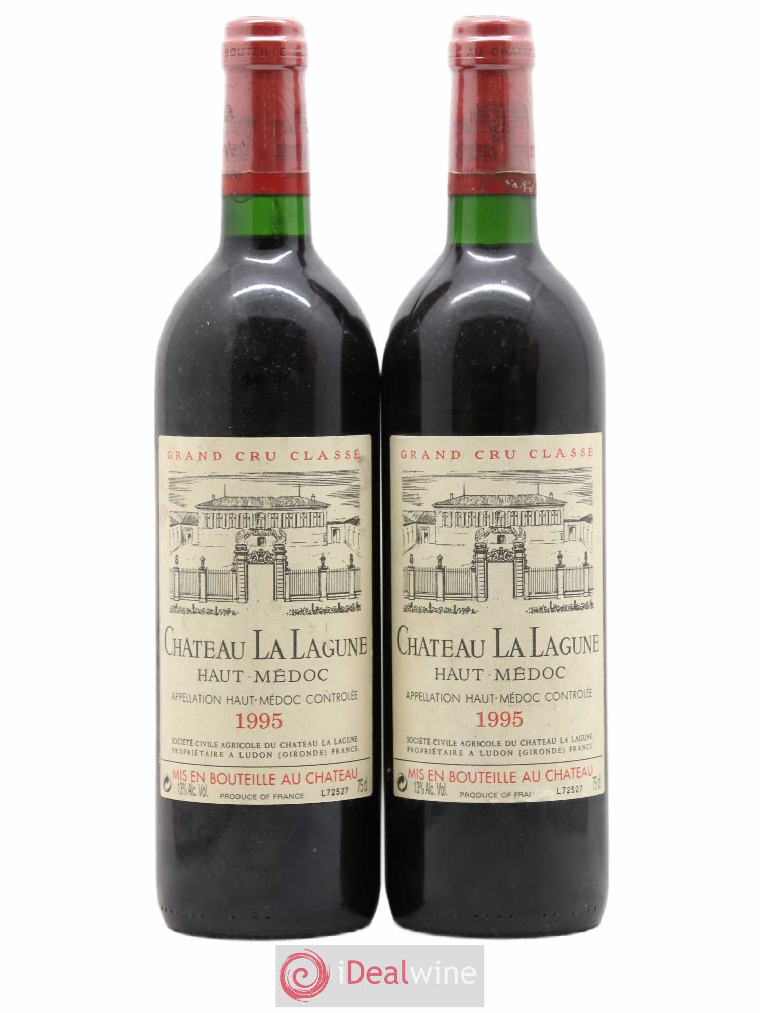 Château la Lagune 3ème Grand Cru Classé 1995 - Lot de 2 bouteilles - 0