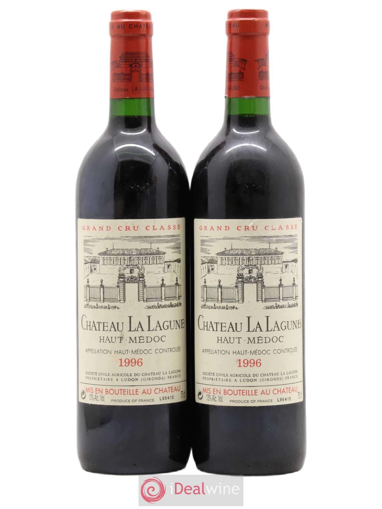 Château la Lagune 3ème Grand Cru Classé 1996 - Lot de 2 bouteilles - 0