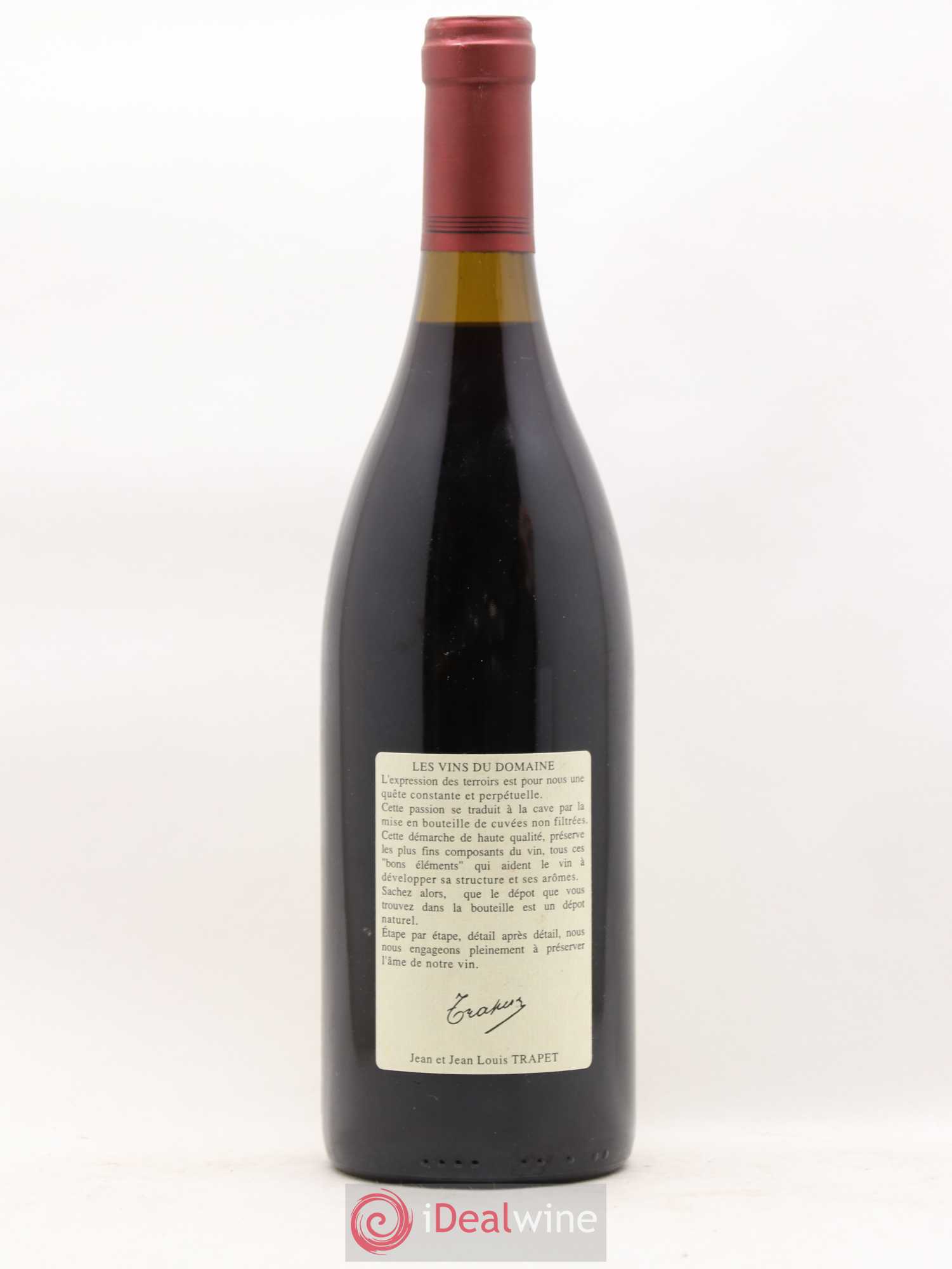 Chambertin Grand Cru Domaine Trapet 1995 - Lot de 1 bouteille - 1