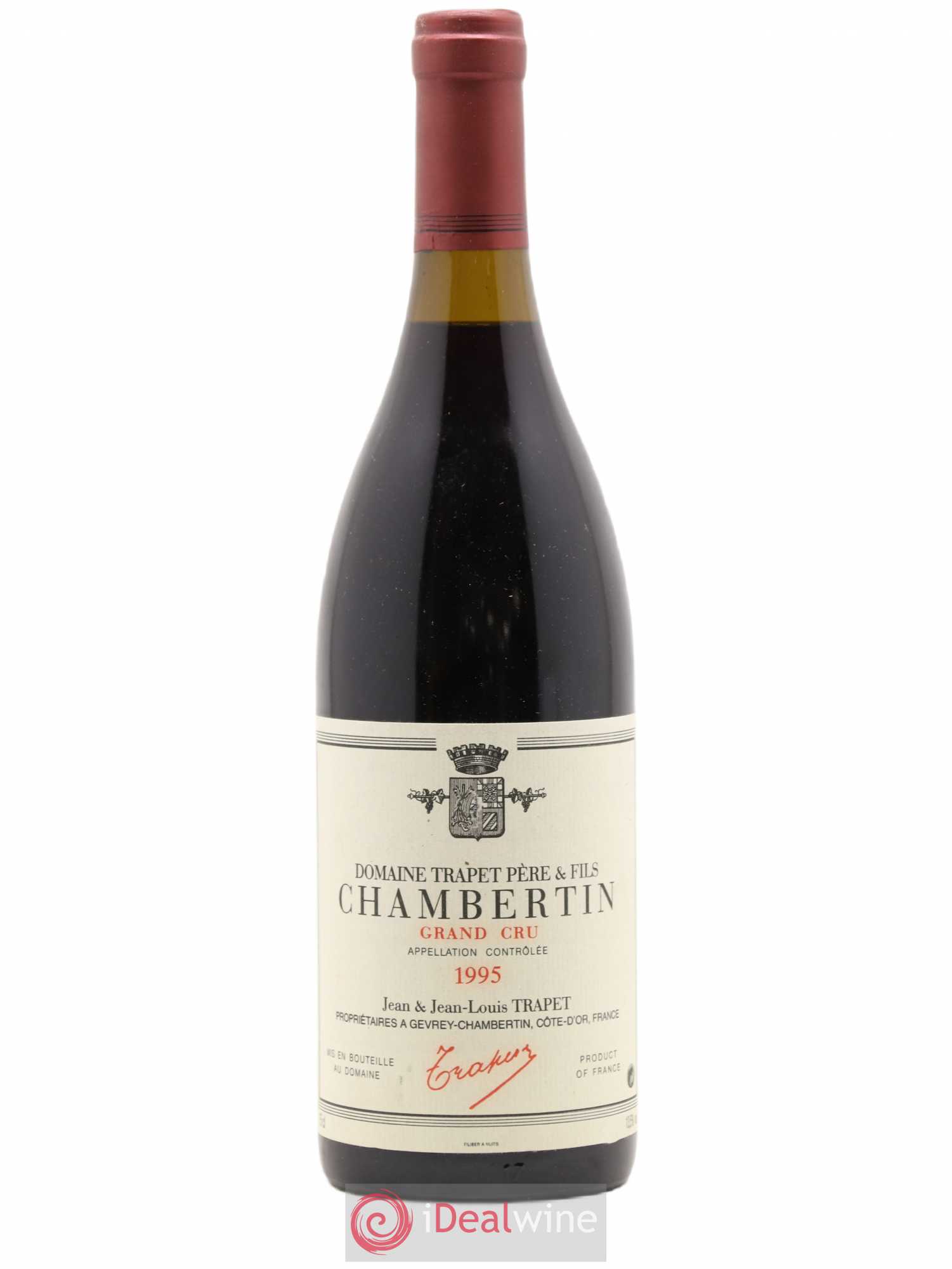 Chambertin Grand Cru Domaine Trapet 1995 - Lot de 1 bouteille - 0