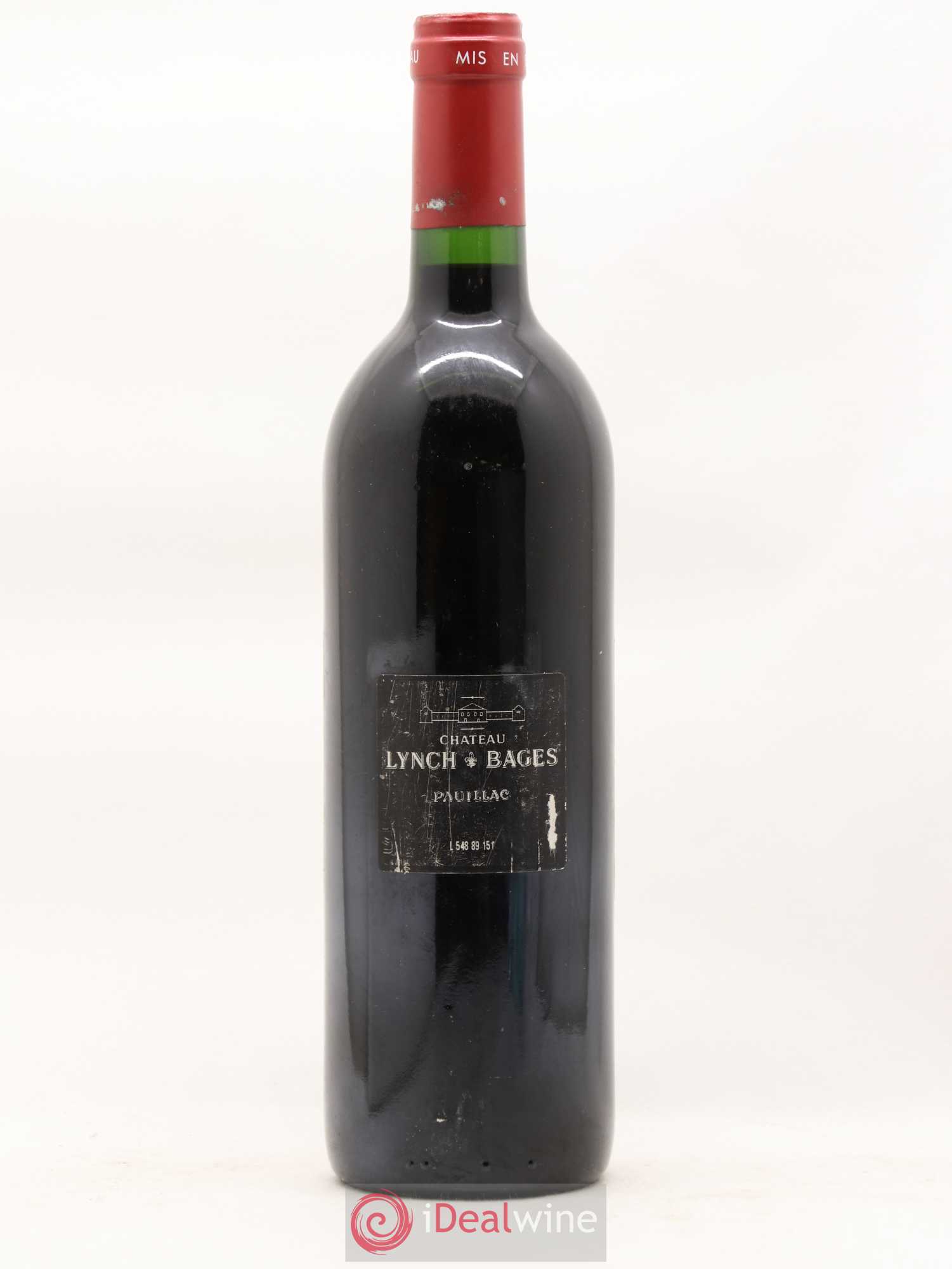Château Lynch Bages 5ème Grand Cru Classé 1989 - Lot de 1 bouteille - 1