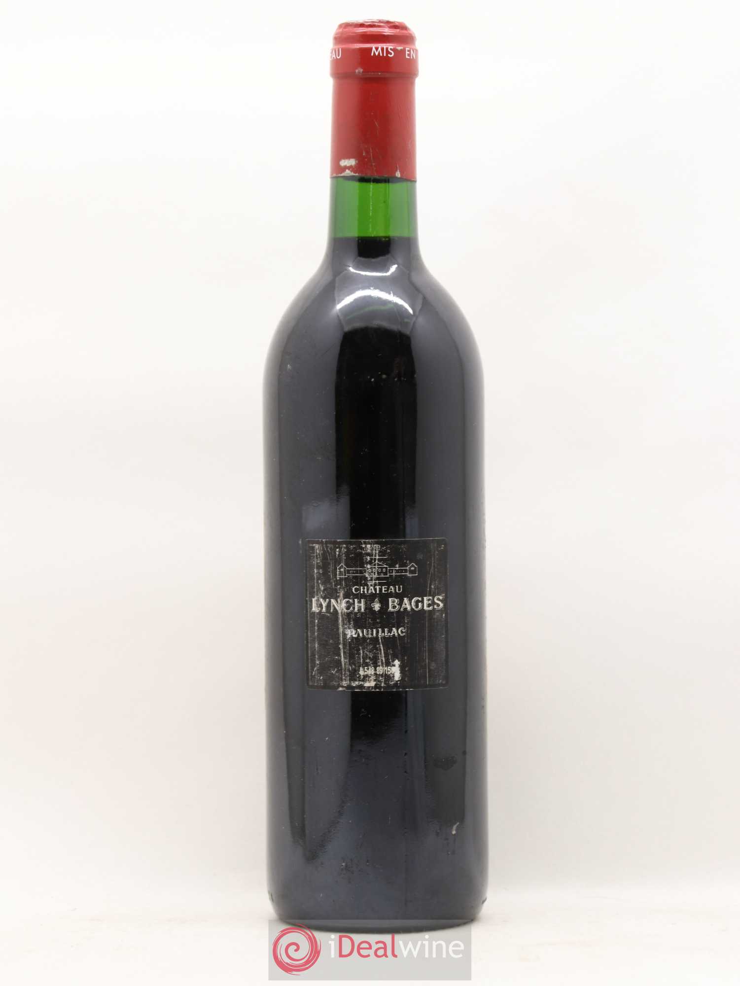 Château Lynch Bages 5ème Grand Cru Classé 1989 - Lot de 1 bouteille - 1